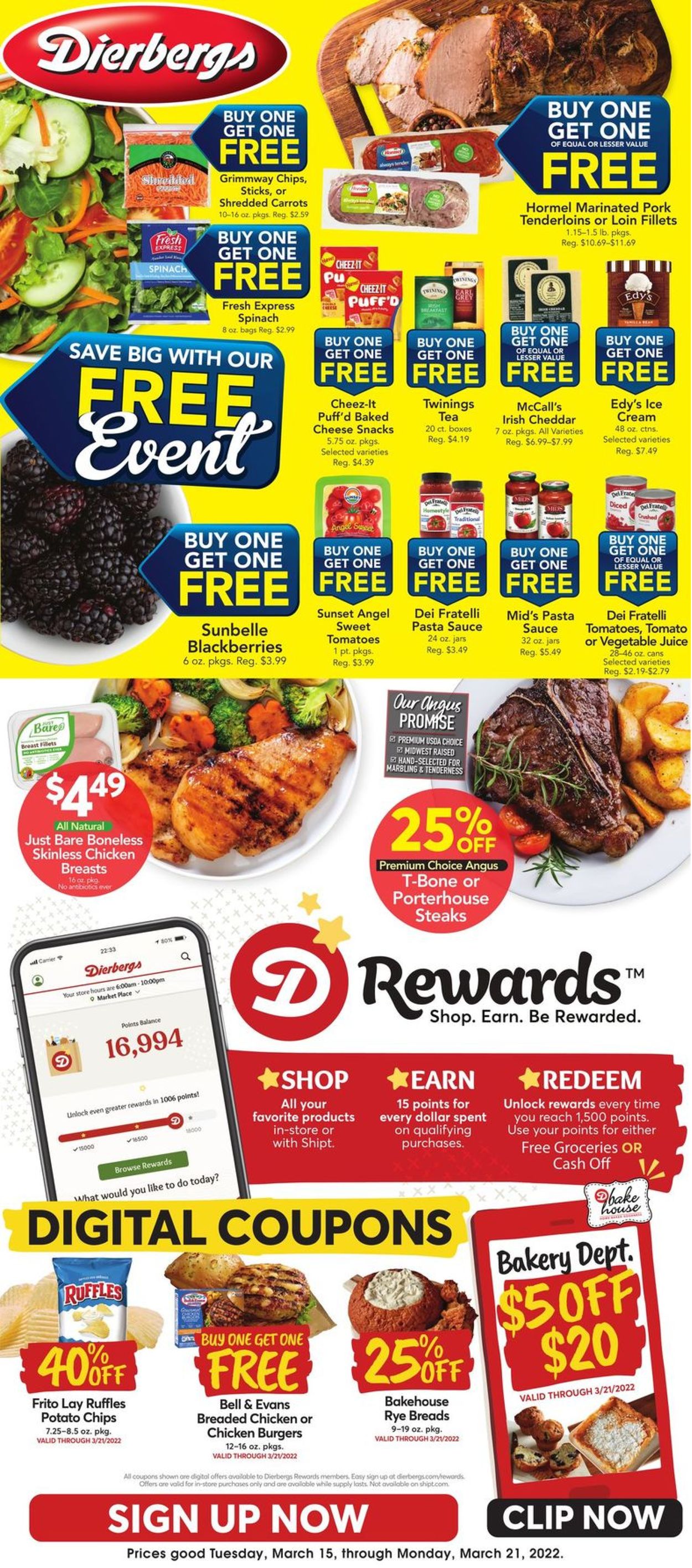 Catalogue Dierbergs from 03/15/2022