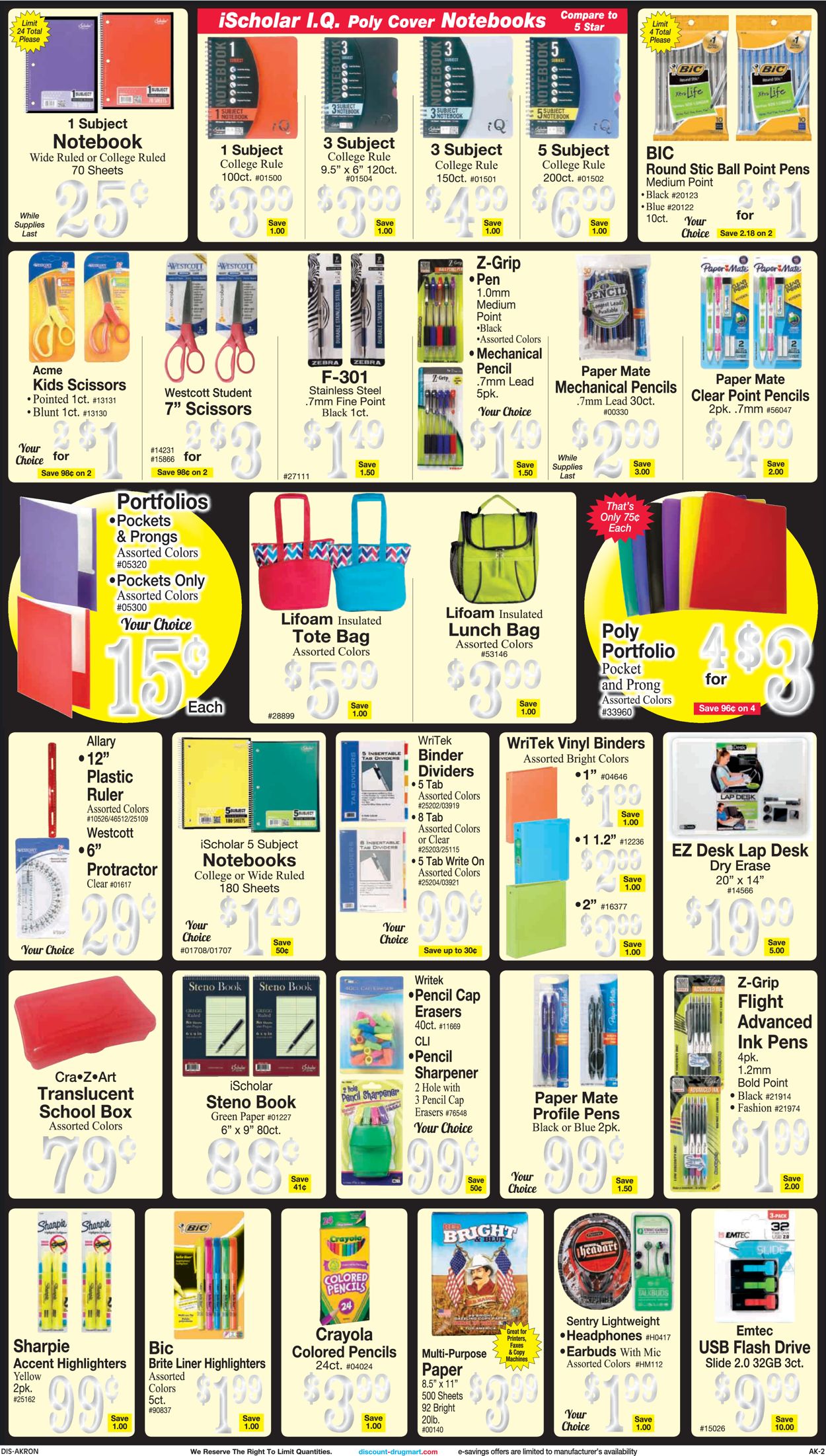Catalogue Discount Drug Mart from 08/25/2021