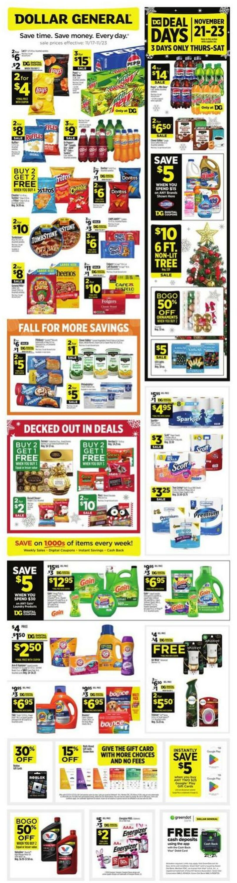 Catalogue Dollar General from 11/17/2024