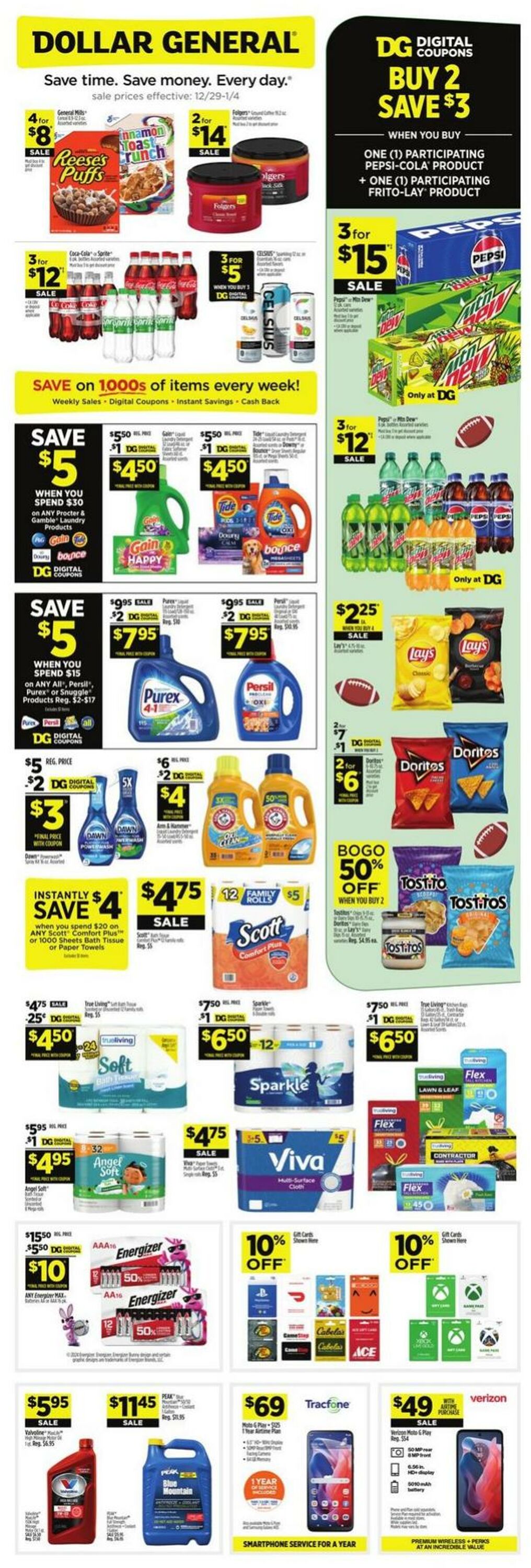 Catalogue Dollar General from 12/29/2024