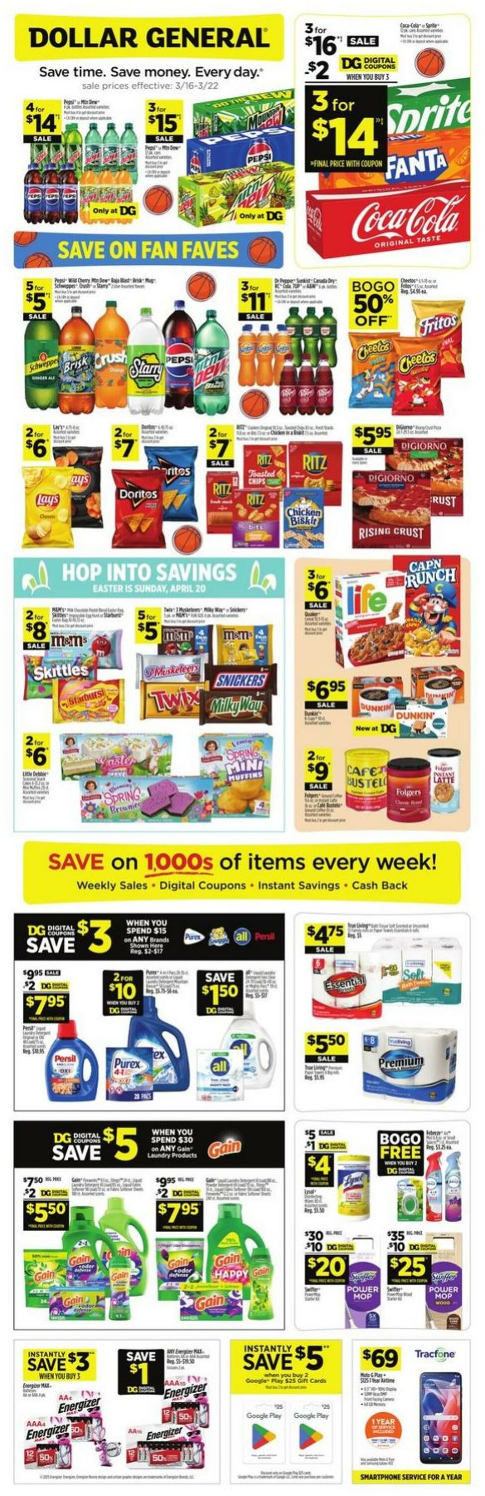 Catalogue Dollar General from 03/16/2025