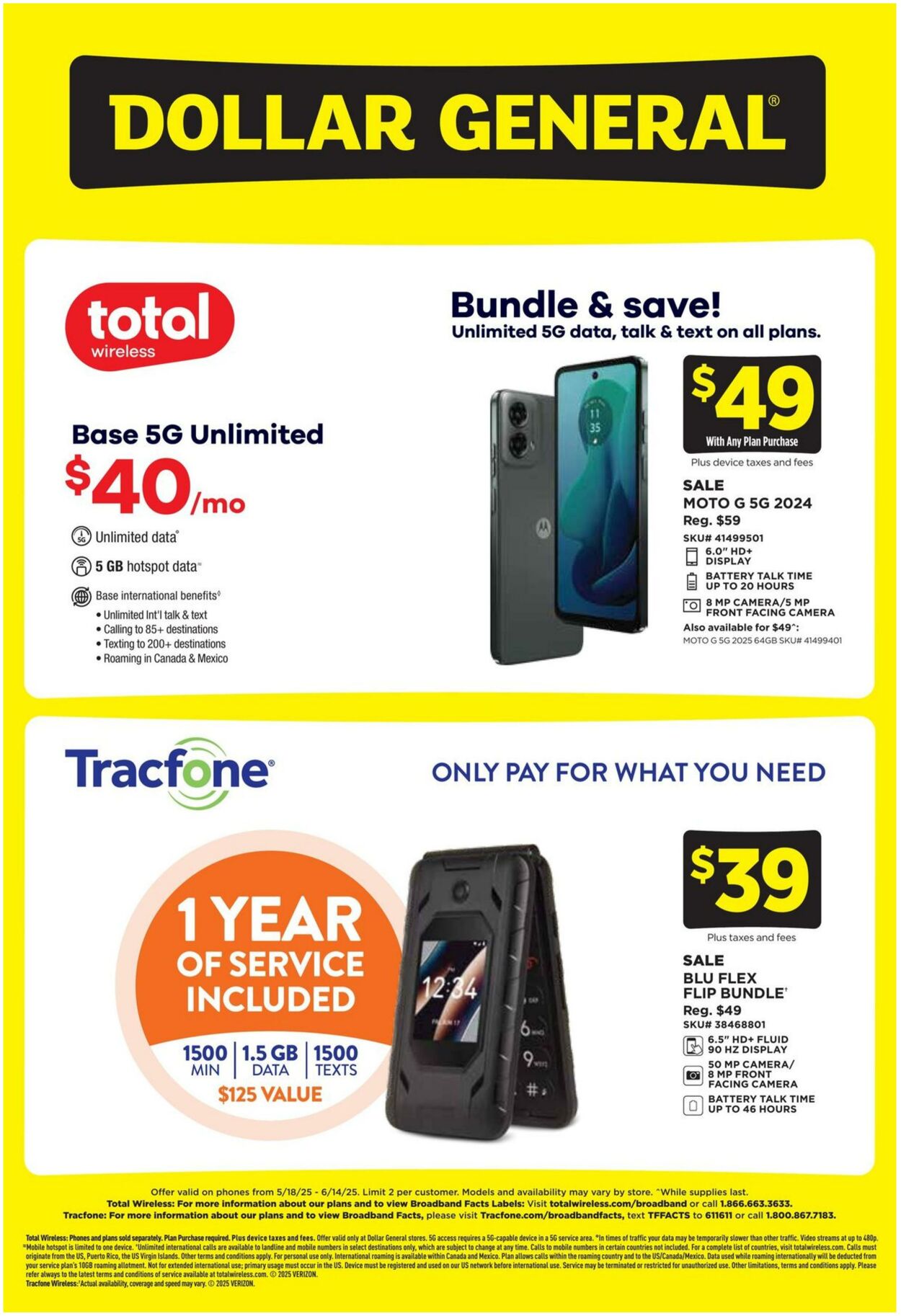 Catalogue Dollar General from 05/18/2025
