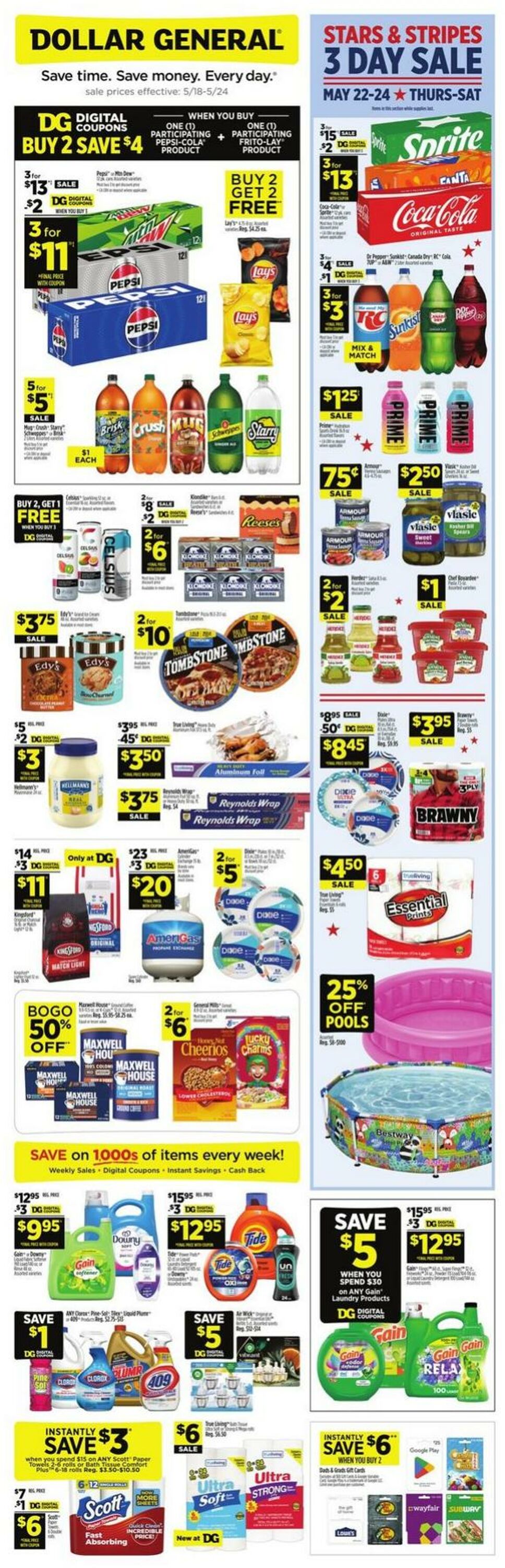 Catalogue Dollar General from 05/18/2025