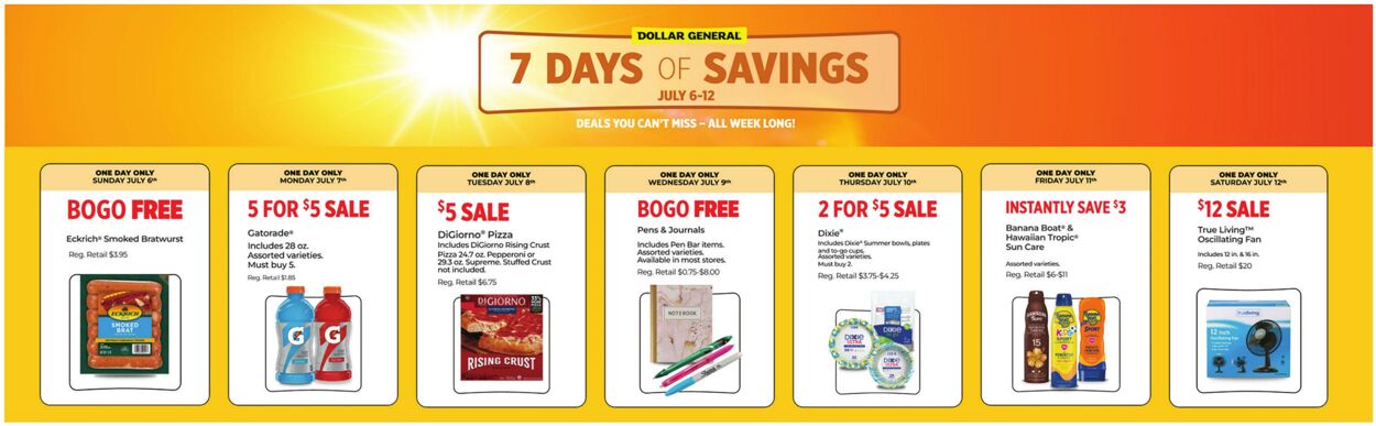 Catalogue Dollar General from 07/06/2025