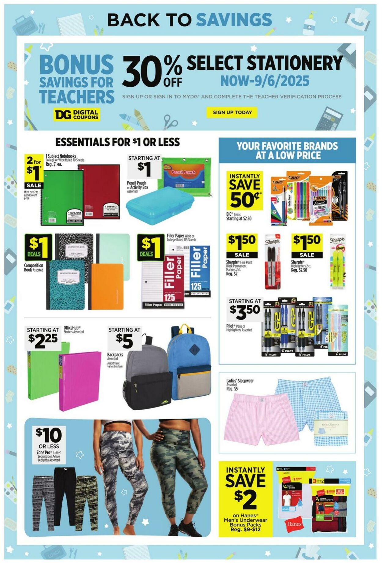 Catalogue Dollar General from 07/20/2025