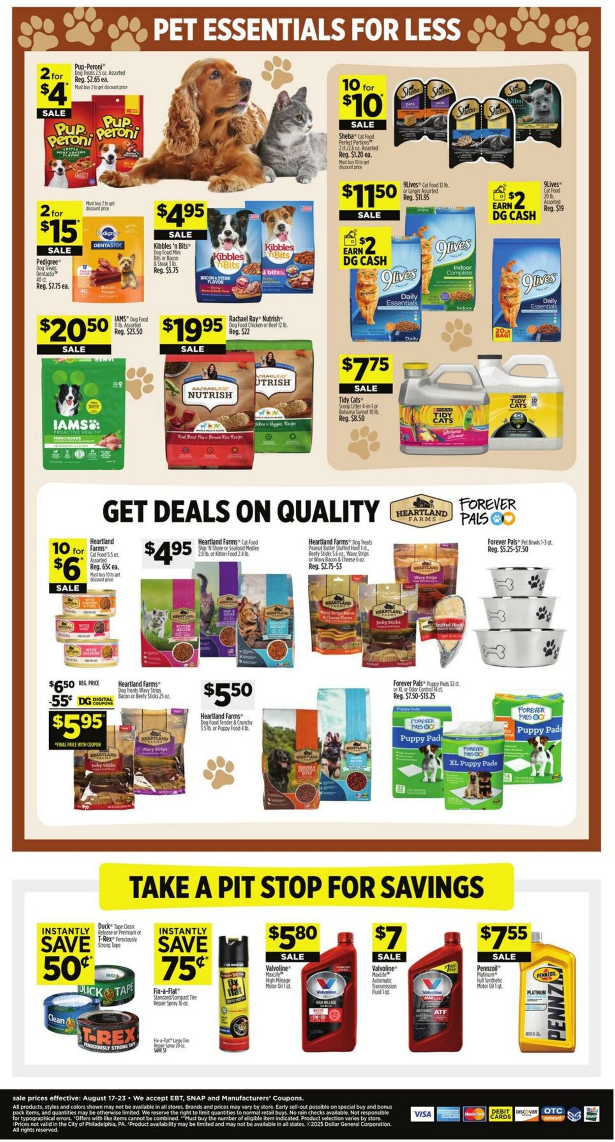 Catalogue Dollar General from 08/17/2025