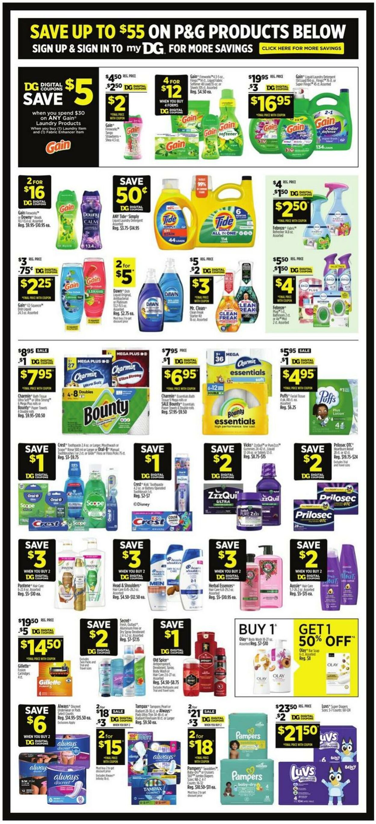 Catalogue Dollar General from 08/24/2025
