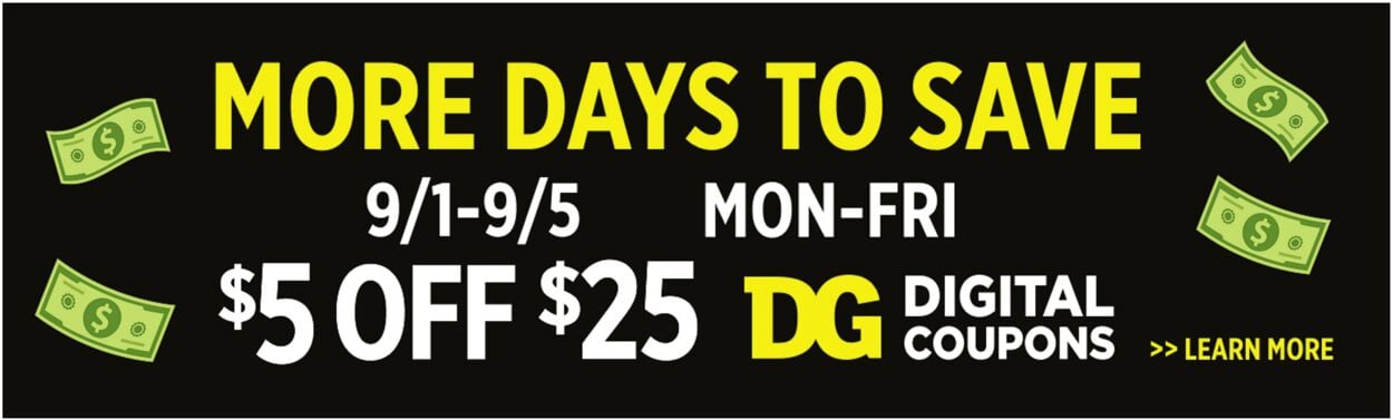 Catalogue Dollar General from 08/31/2025