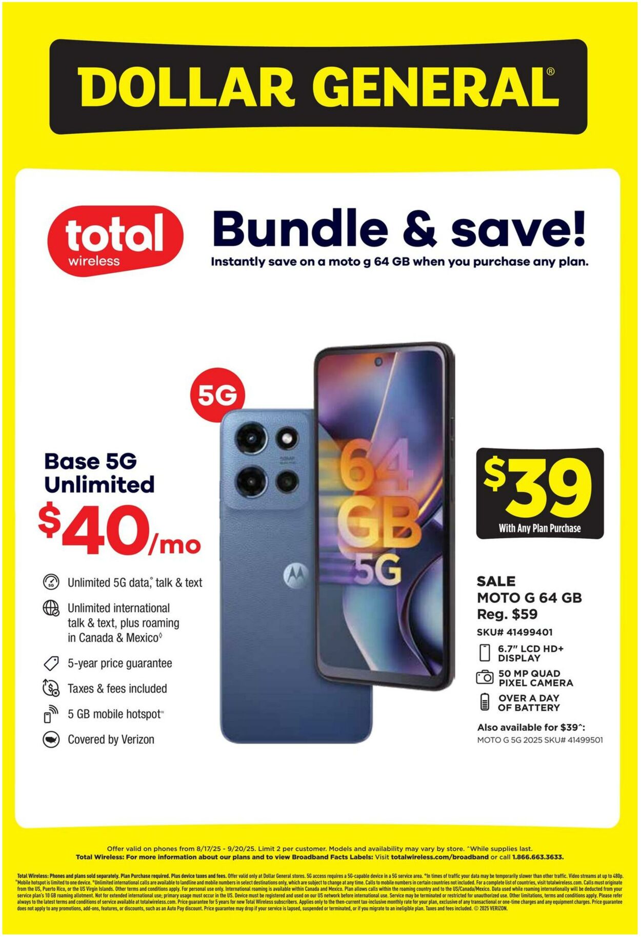 Catalogue Dollar General from 08/17/2025