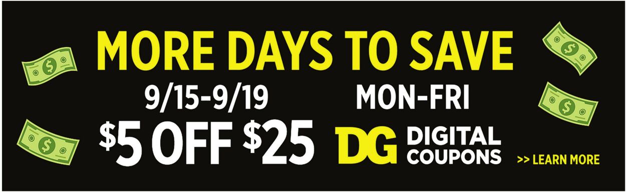 Catalogue Dollar General from 09/14/2025