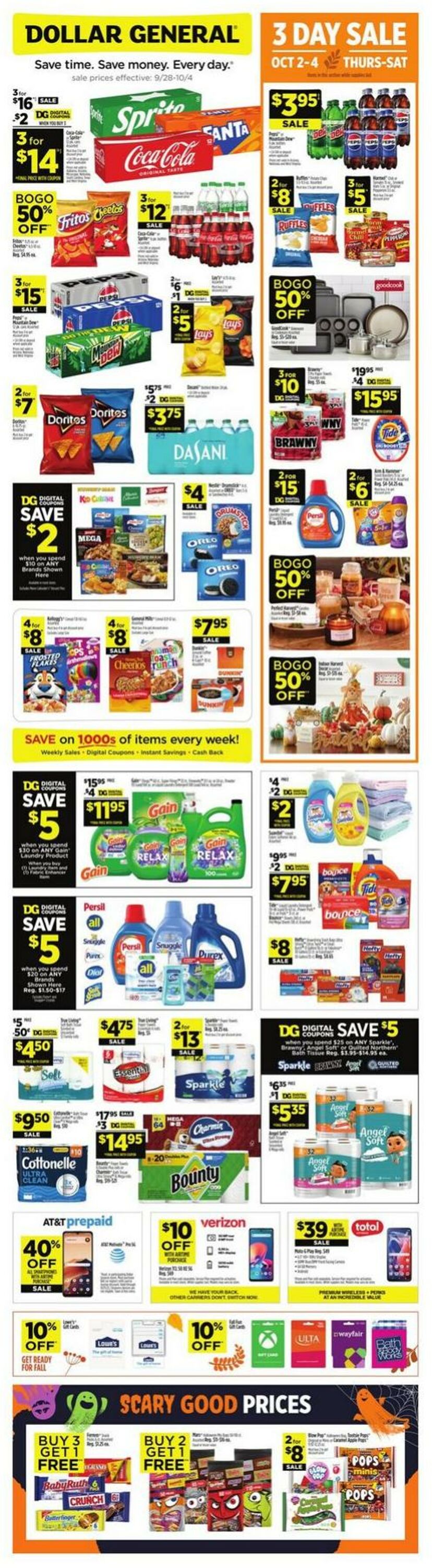 Catalogue Dollar General from 09/28/2025