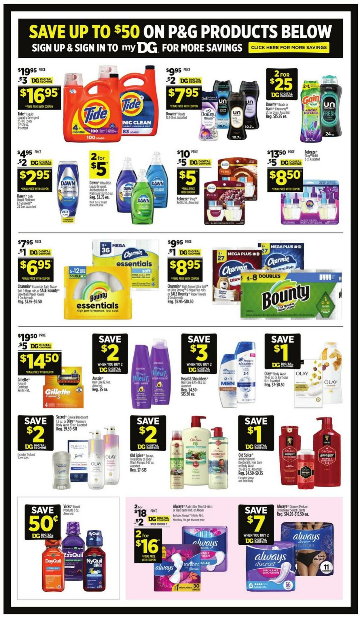 Catalogue Dollar General from 09/28/2025