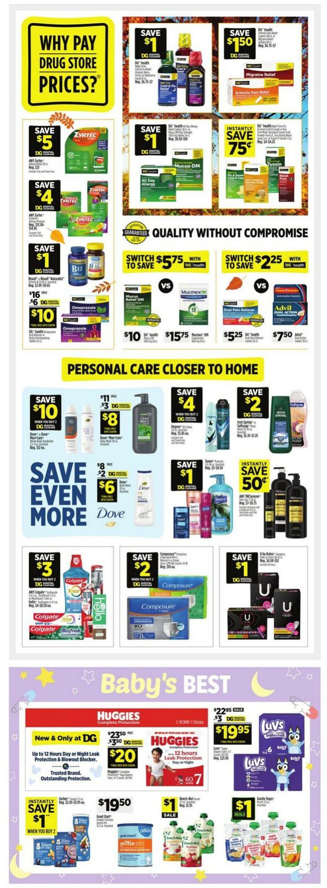 Catalogue Dollar General from 09/28/2025