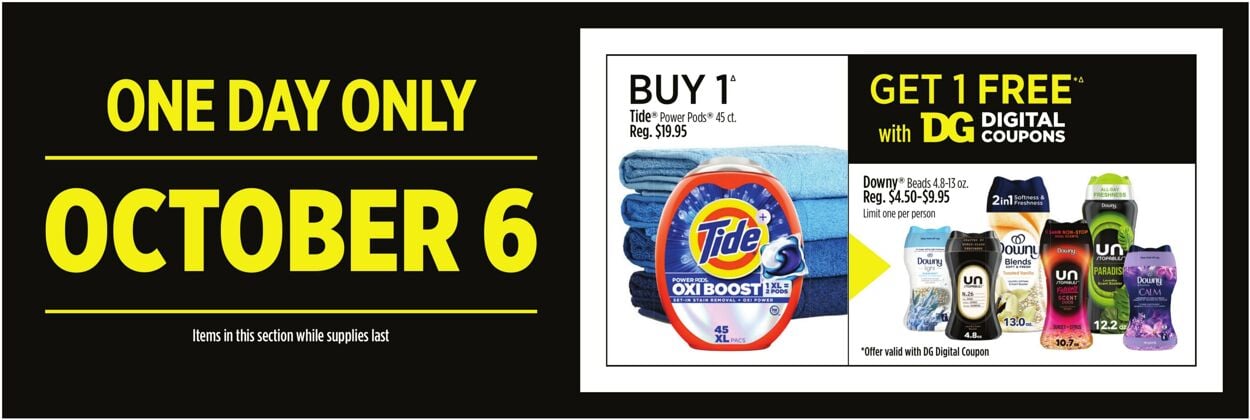 Catalogue Dollar General from 10/05/2025