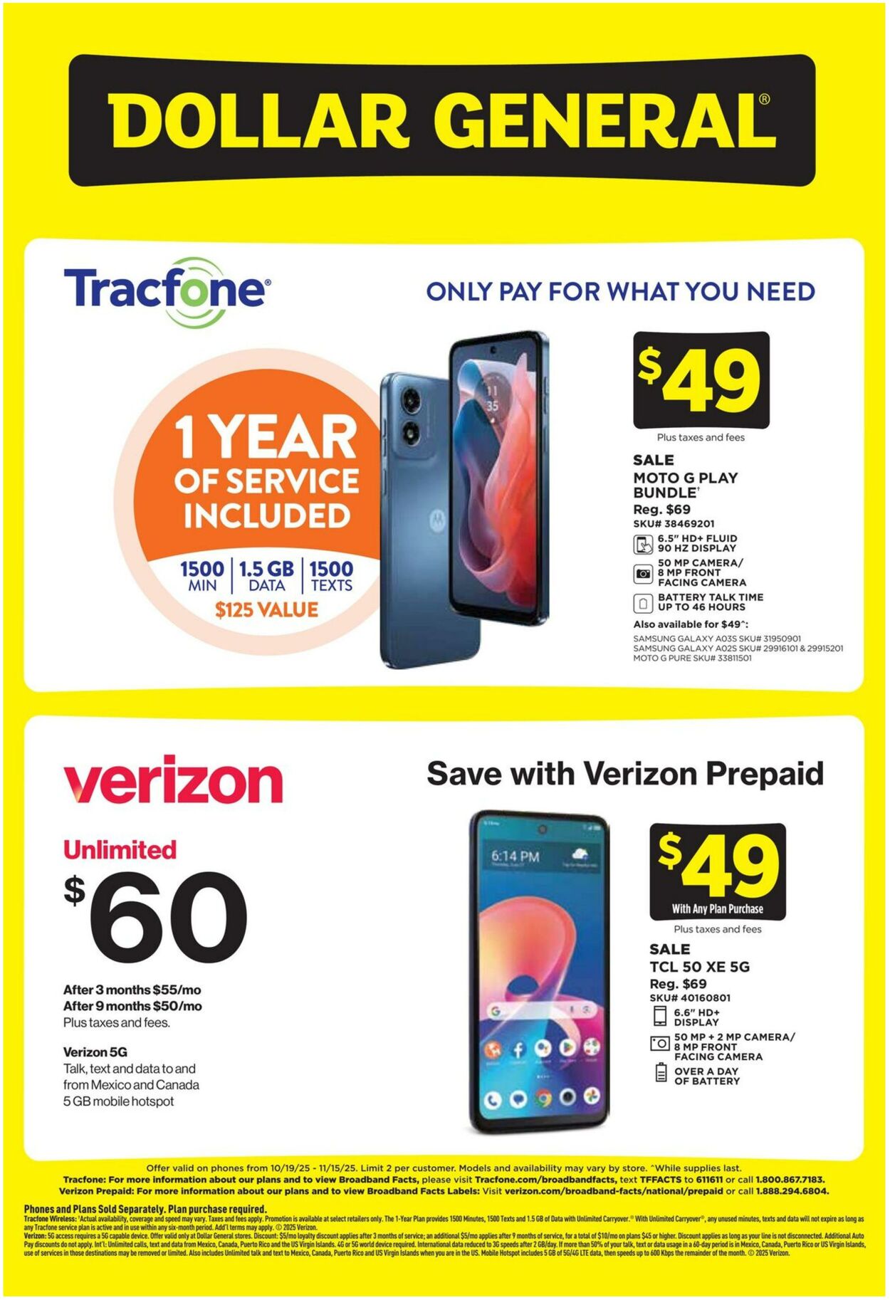 Catalogue Dollar General from 10/19/2025