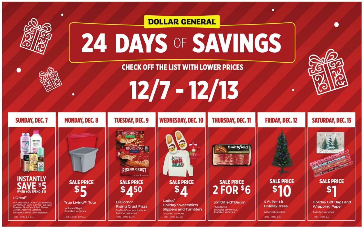 Catalogue Dollar General from 12/07/2025