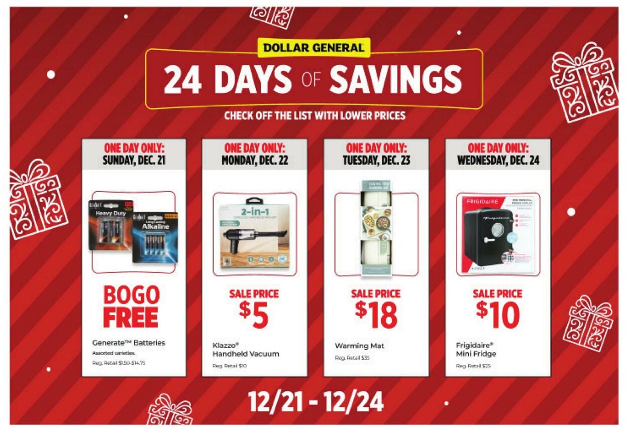 Catalogue Dollar General from 12/21/2025