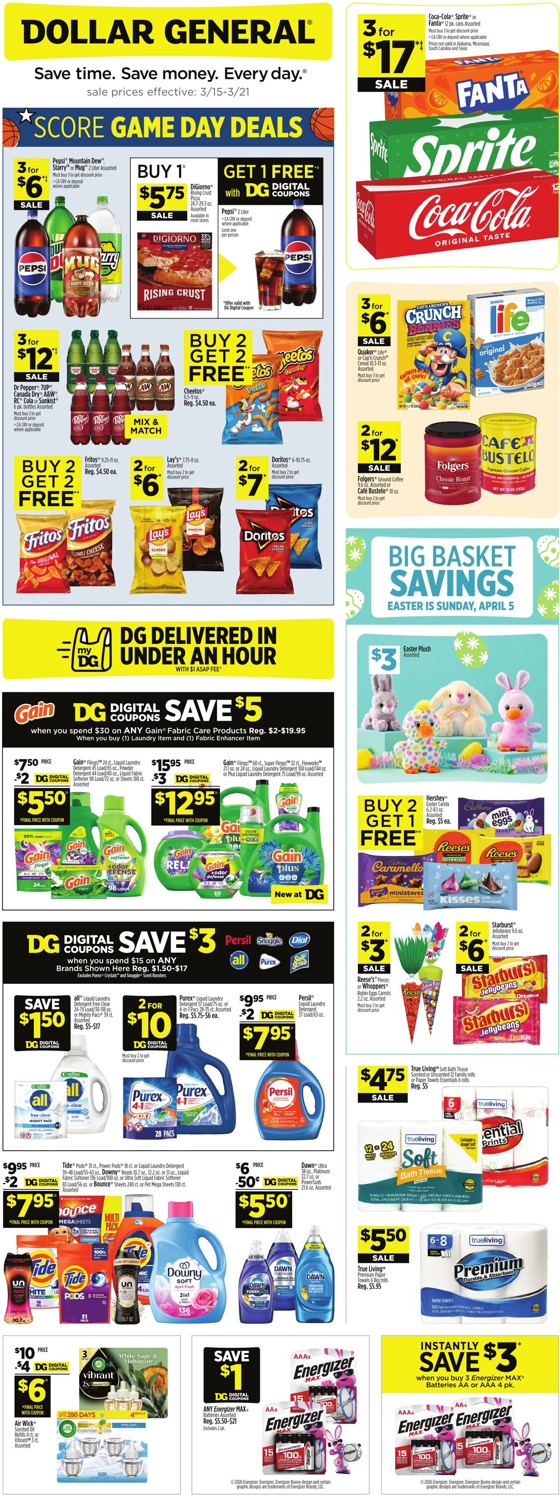 Catalogue Dollar General from 03/15/2026