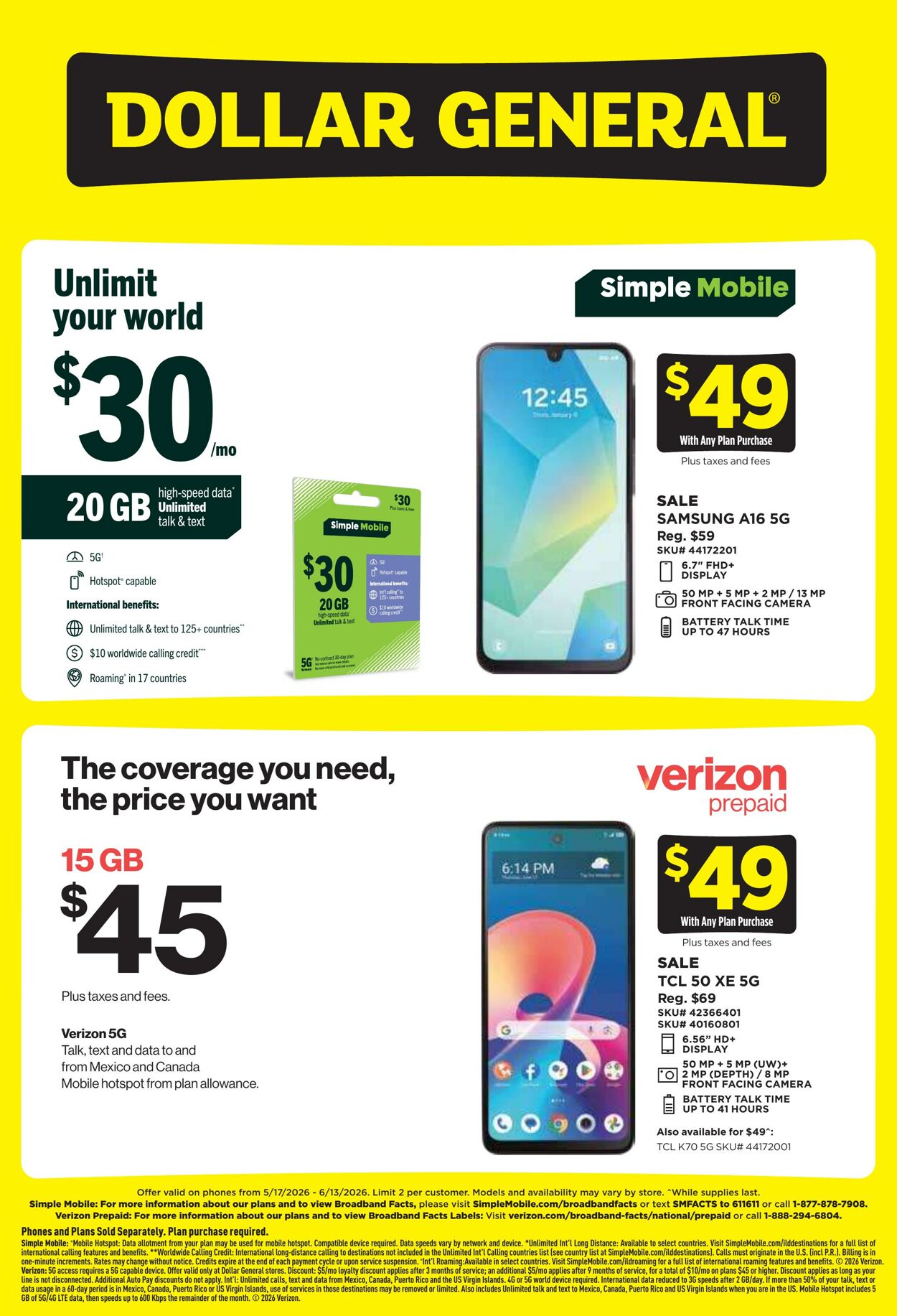 Catalogue Dollar General from 05/17/2026