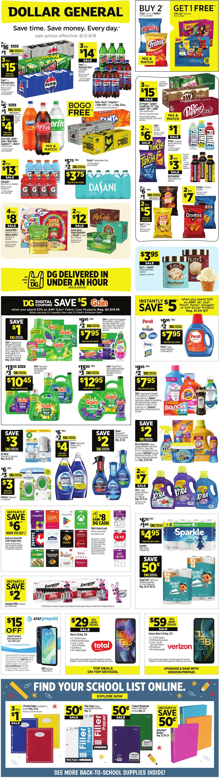 Catalogue Dollar General from 08/02/2026