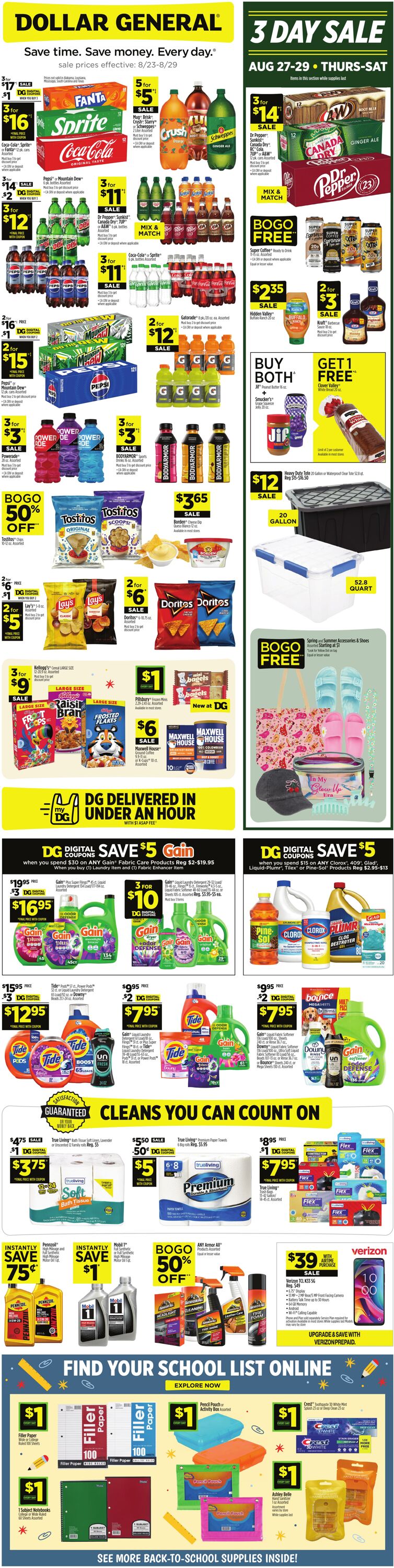 Catalogue Dollar General from 08/23/2026