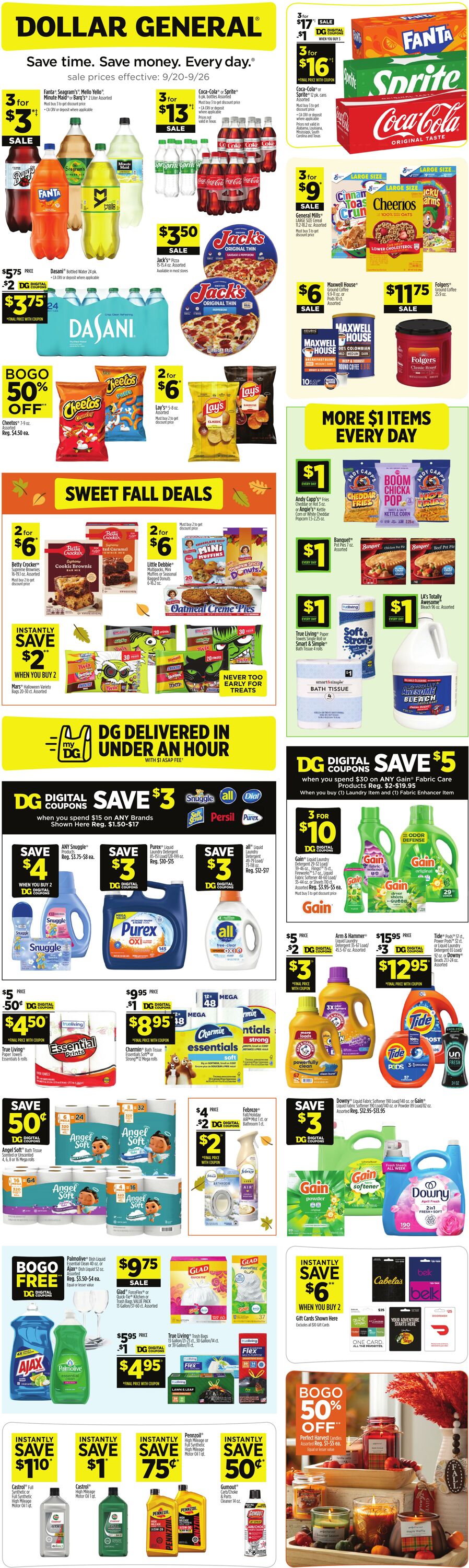 Catalogue Dollar General from 09/20/2026