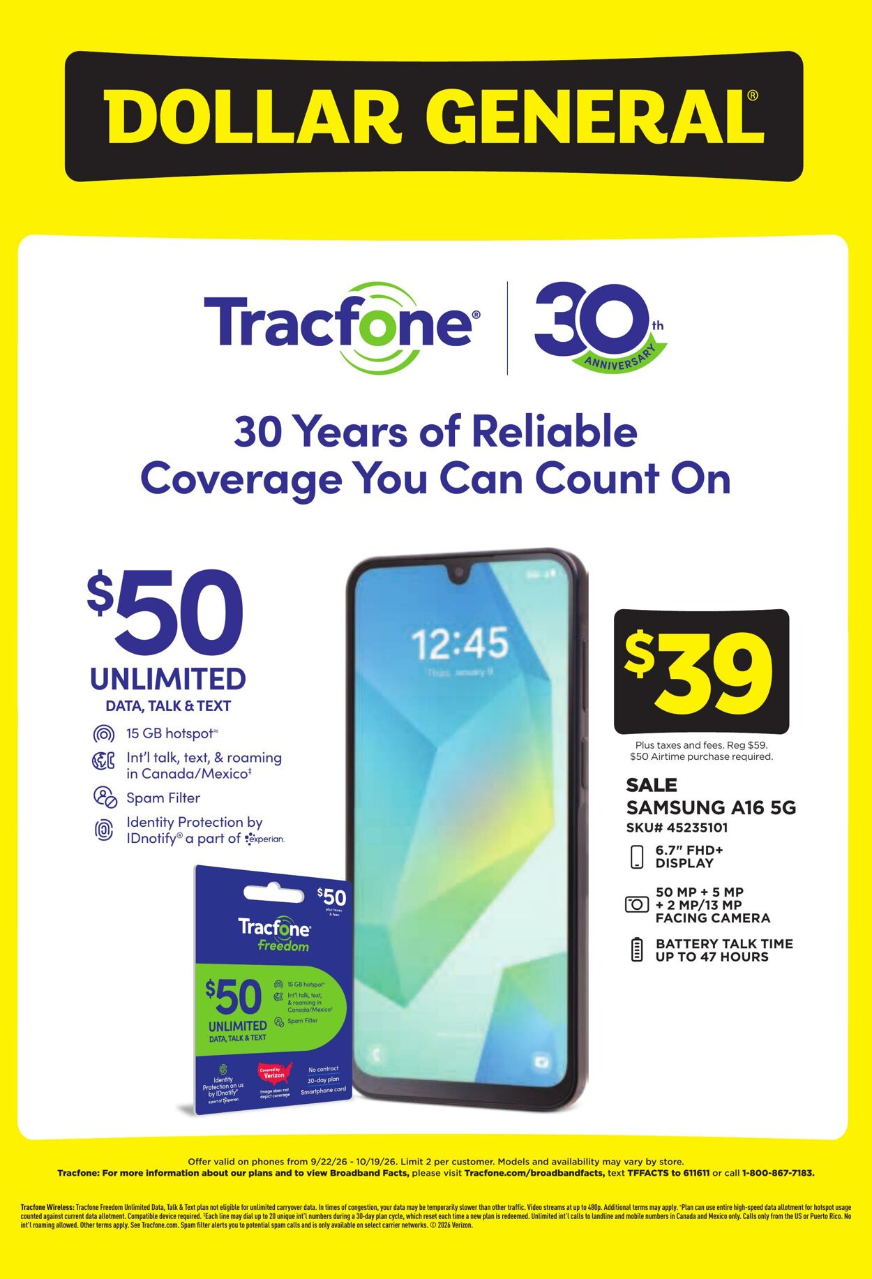 Catalogue Dollar General from 09/22/2026