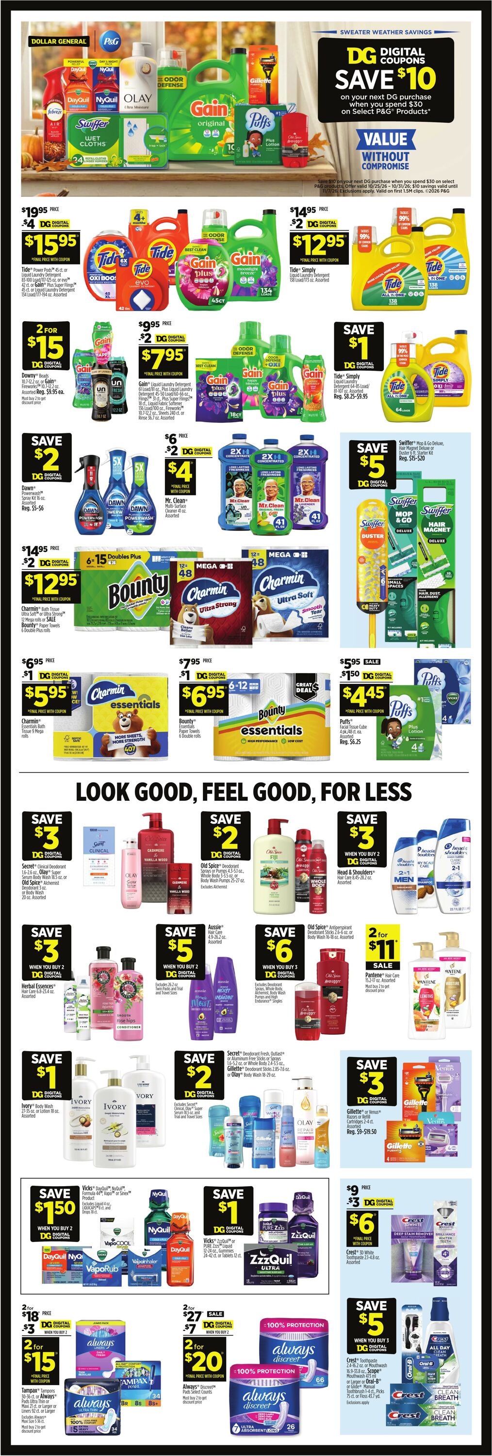 Catalogue Dollar General from 10/25/2026