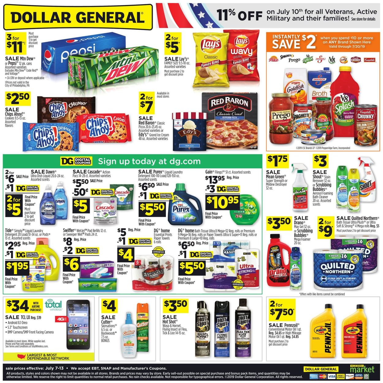 Catalogue Dollar General from 07/07/2019