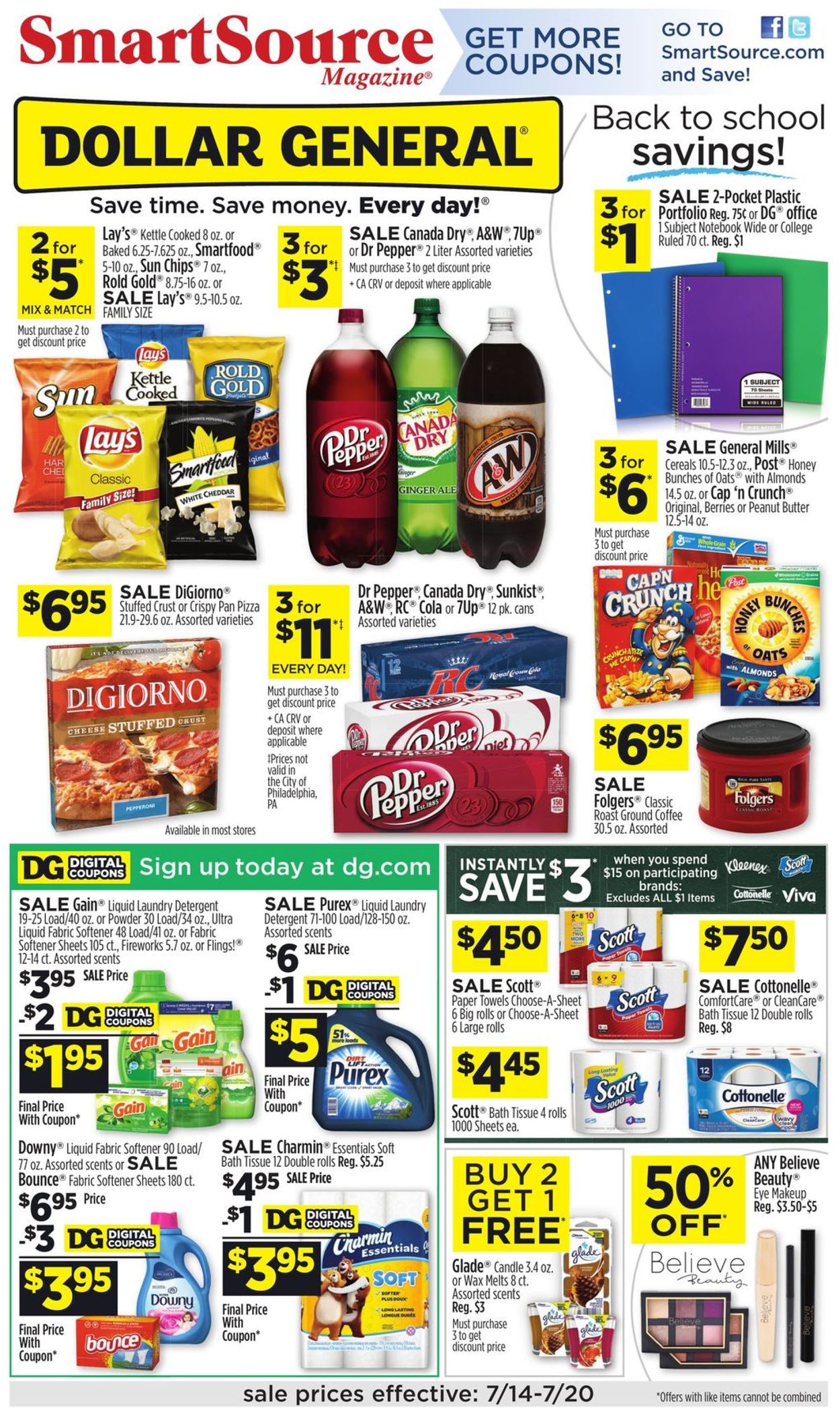 Catalogue Dollar General from 07/14/2019