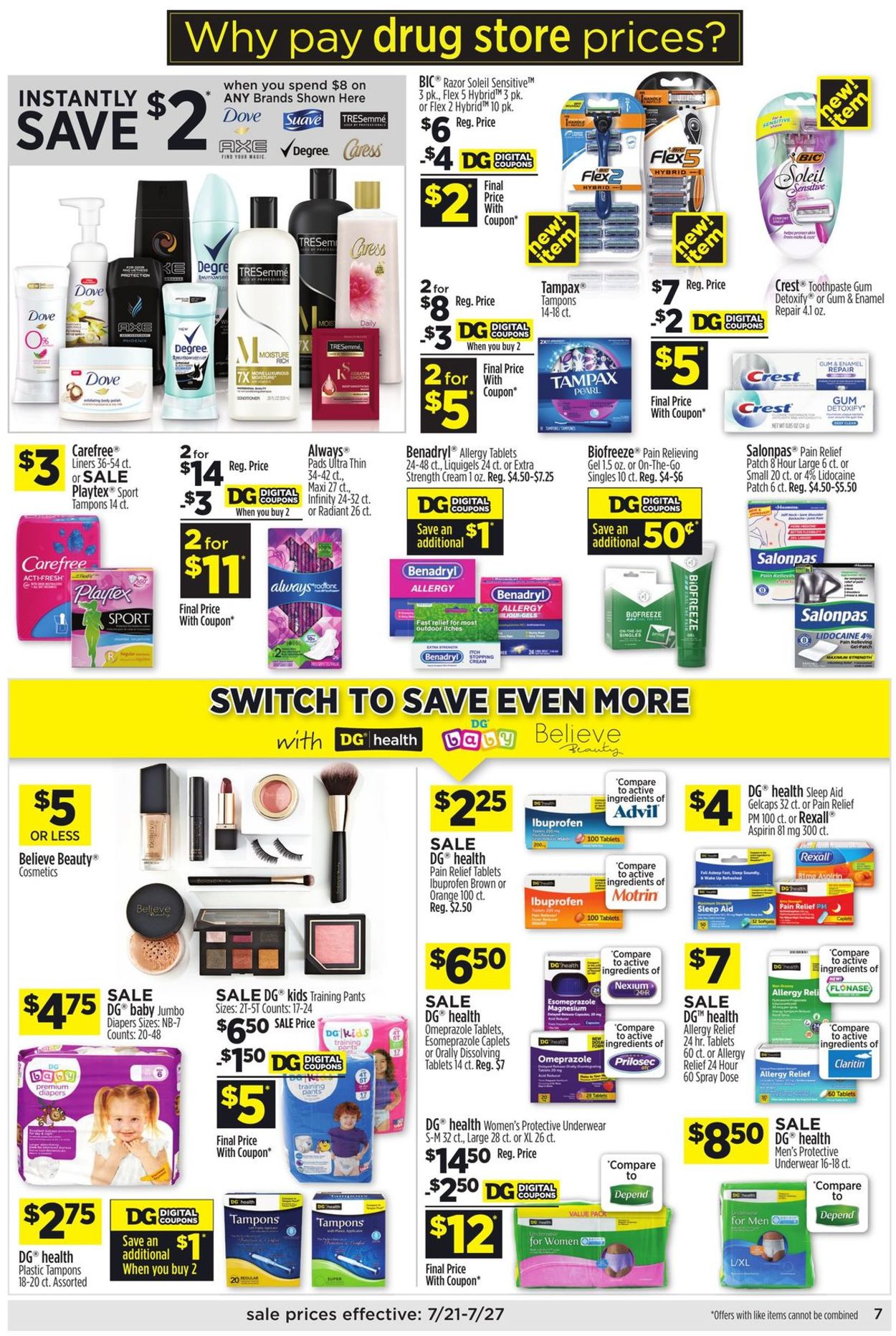 Catalogue Dollar General from 07/21/2019