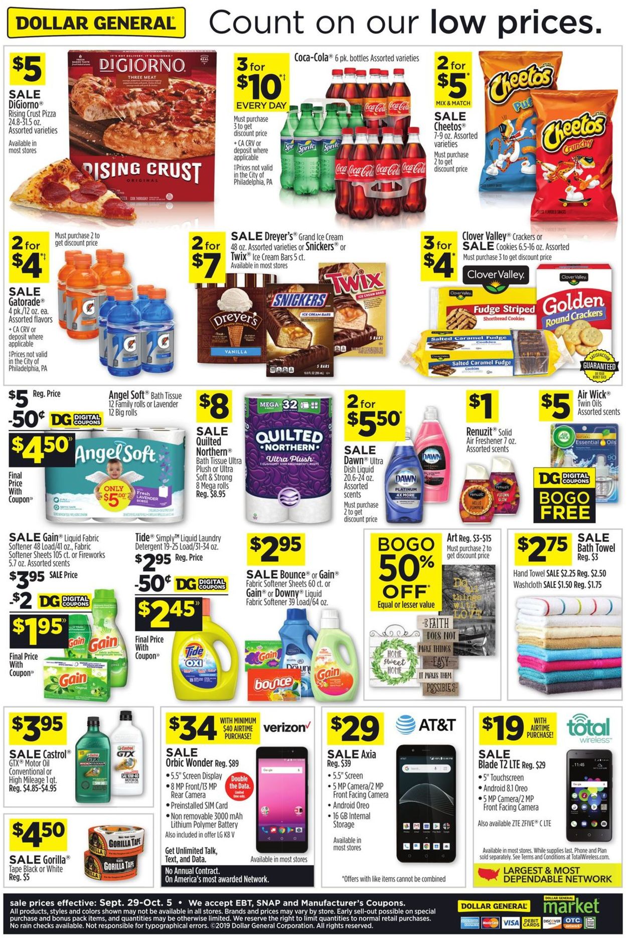Catalogue Dollar General from 09/29/2019