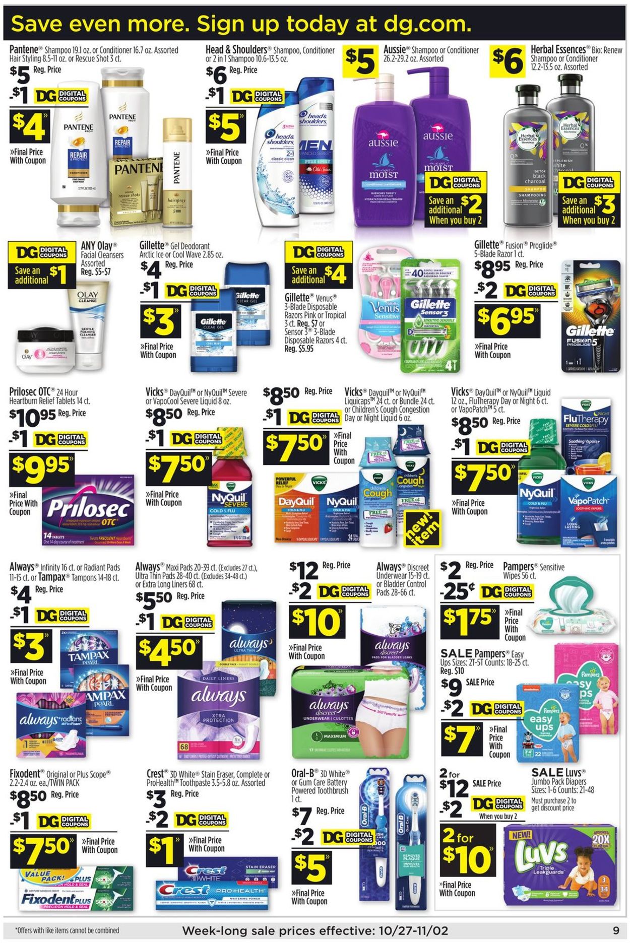 Catalogue Dollar General from 10/27/2019