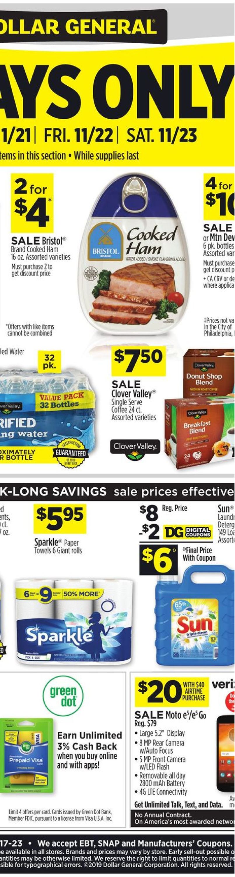 Catalogue Dollar General from 11/17/2019