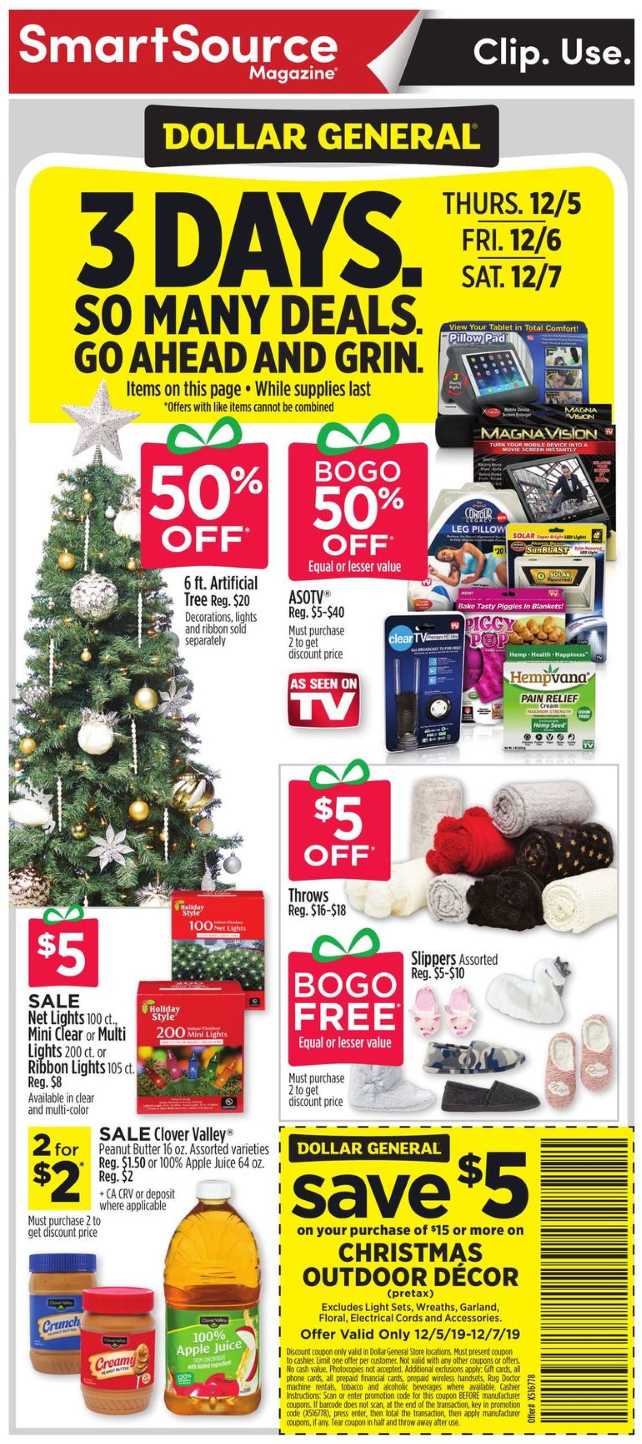 Dollar General Current Weekly Ad 12 01 12 07 2019 16 Frequent Adscom