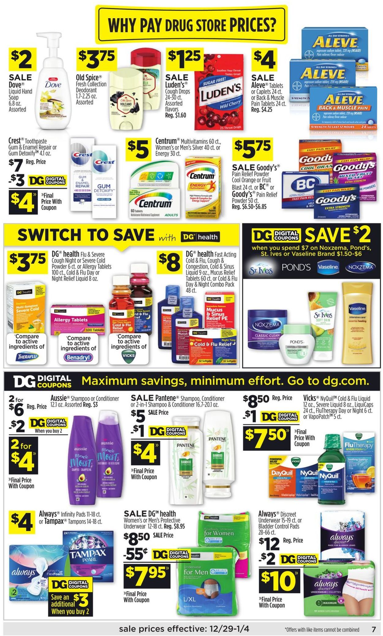 Catalogue Dollar General from 12/29/2019