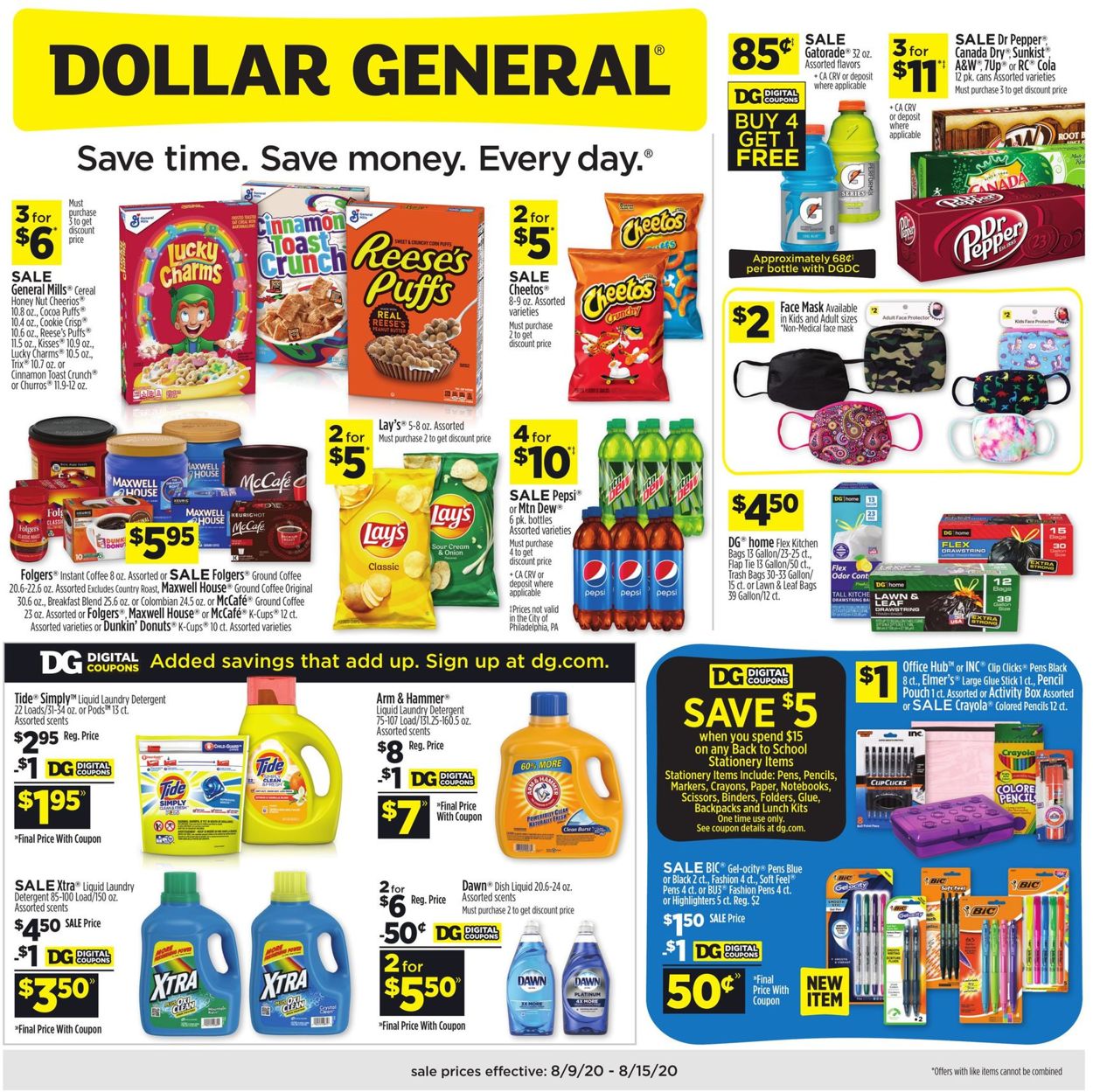 Catalogue Dollar General from 08/09/2020