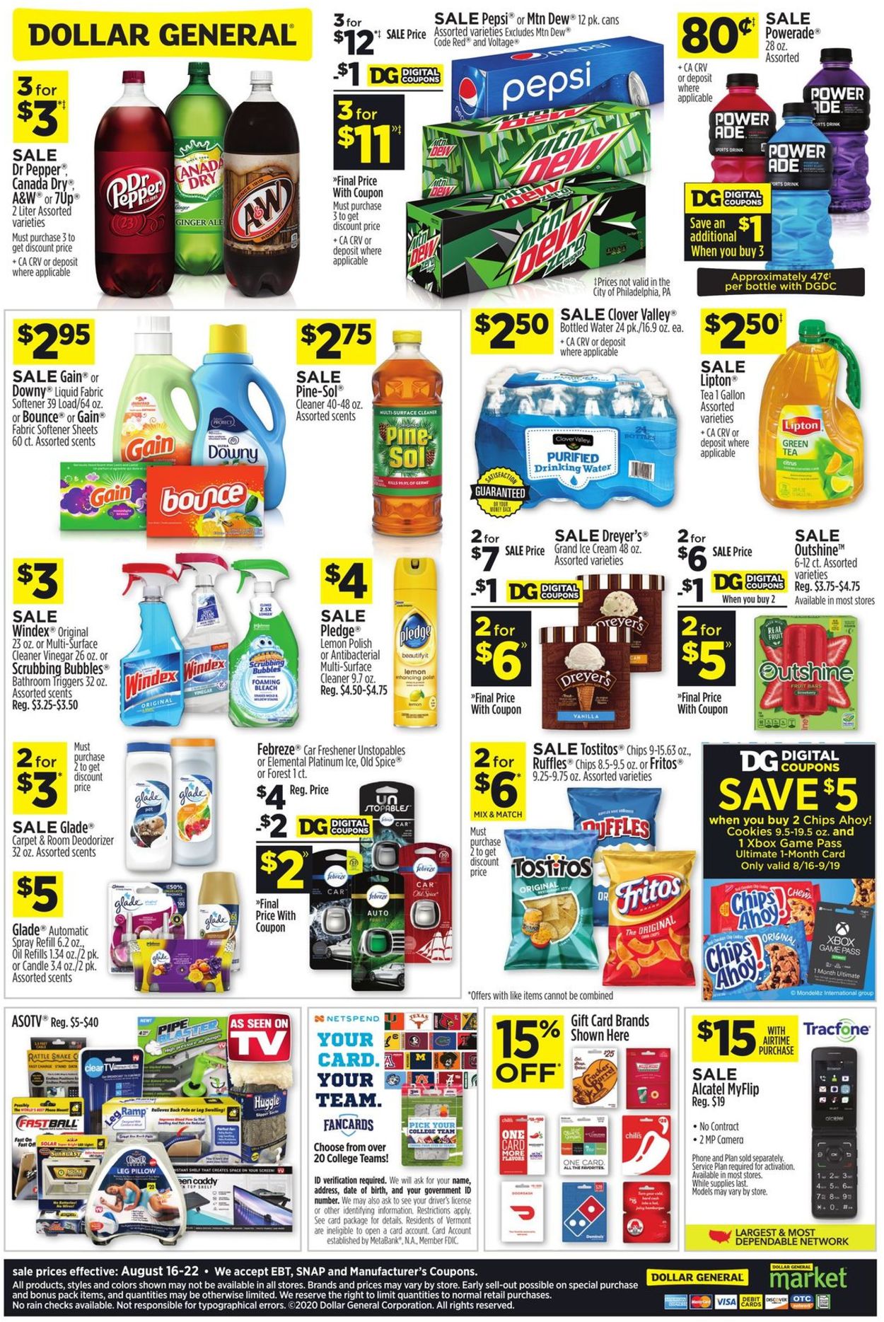 Catalogue Dollar General from 08/16/2020