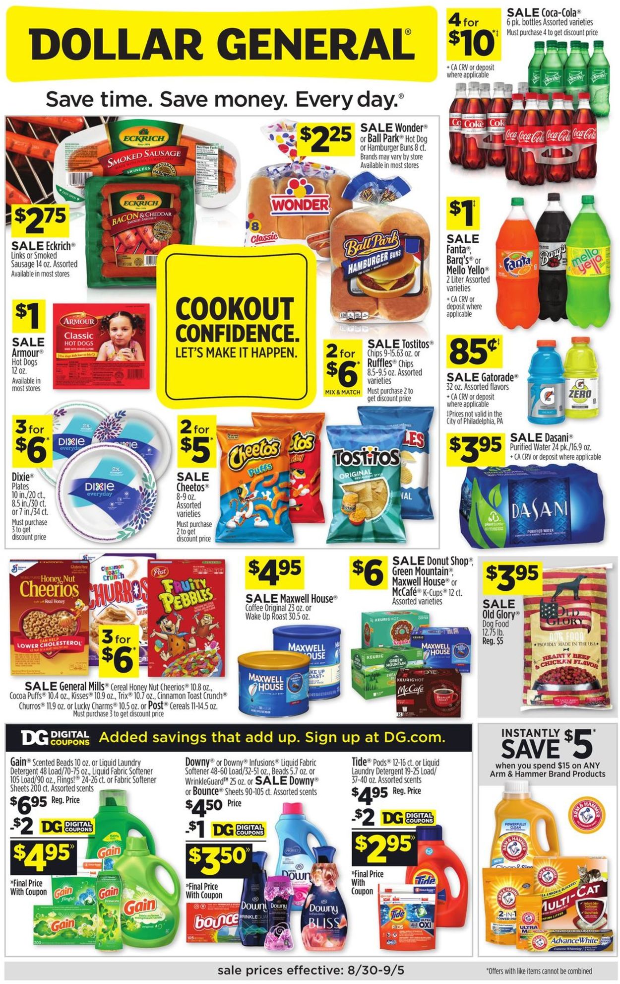 Catalogue Dollar General from 08/30/2020