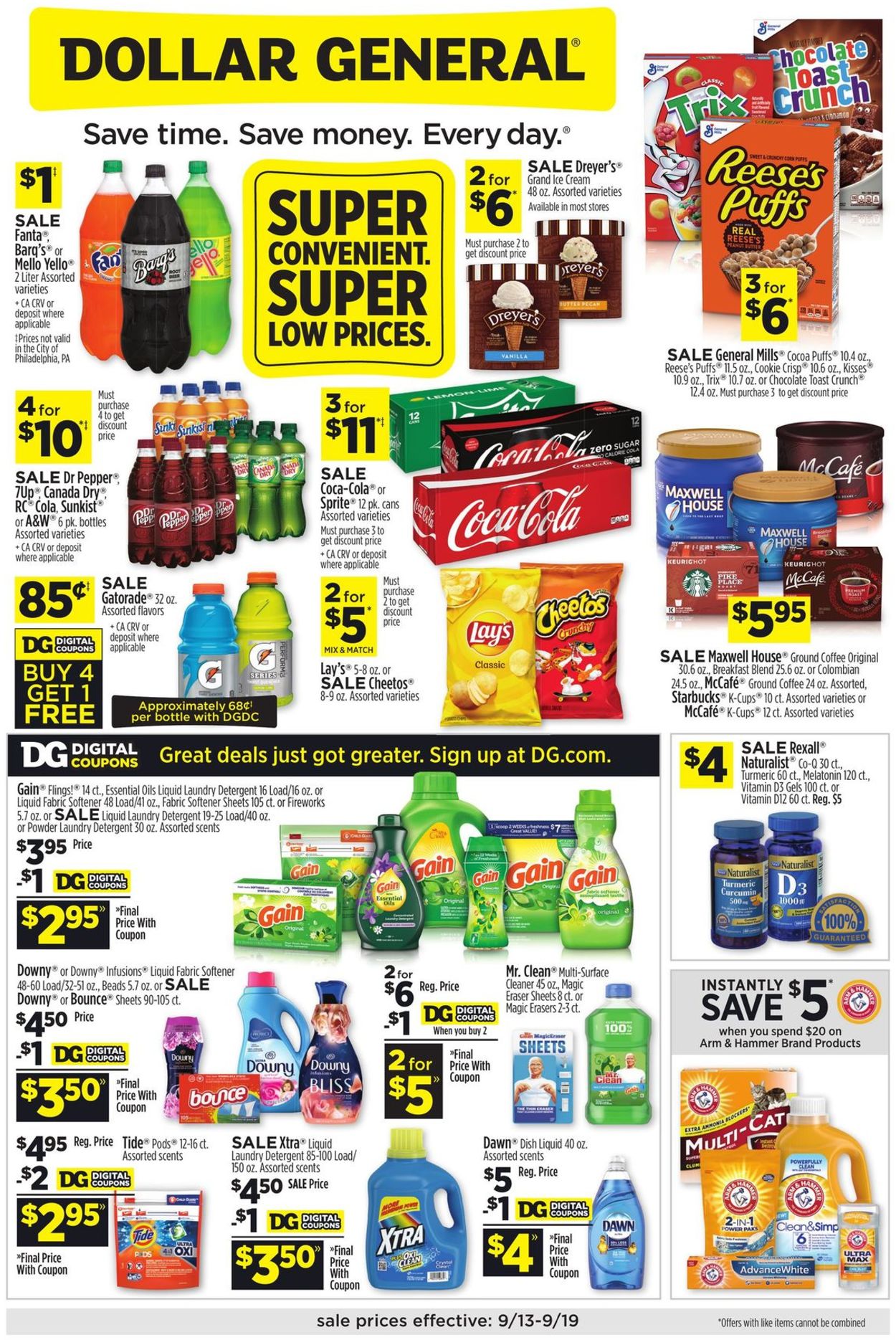 Catalogue Dollar General from 09/13/2020