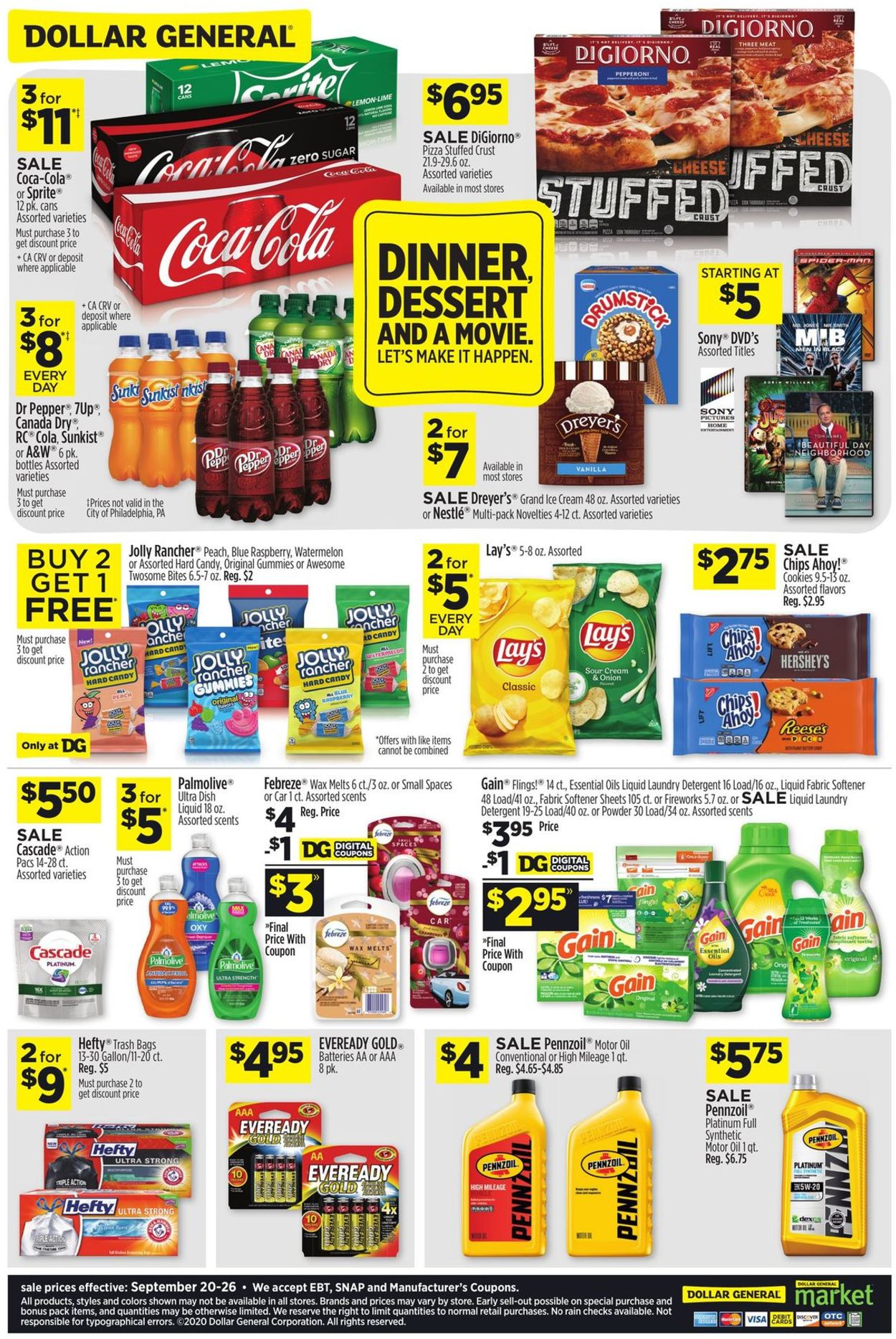 Catalogue Dollar General from 09/20/2020