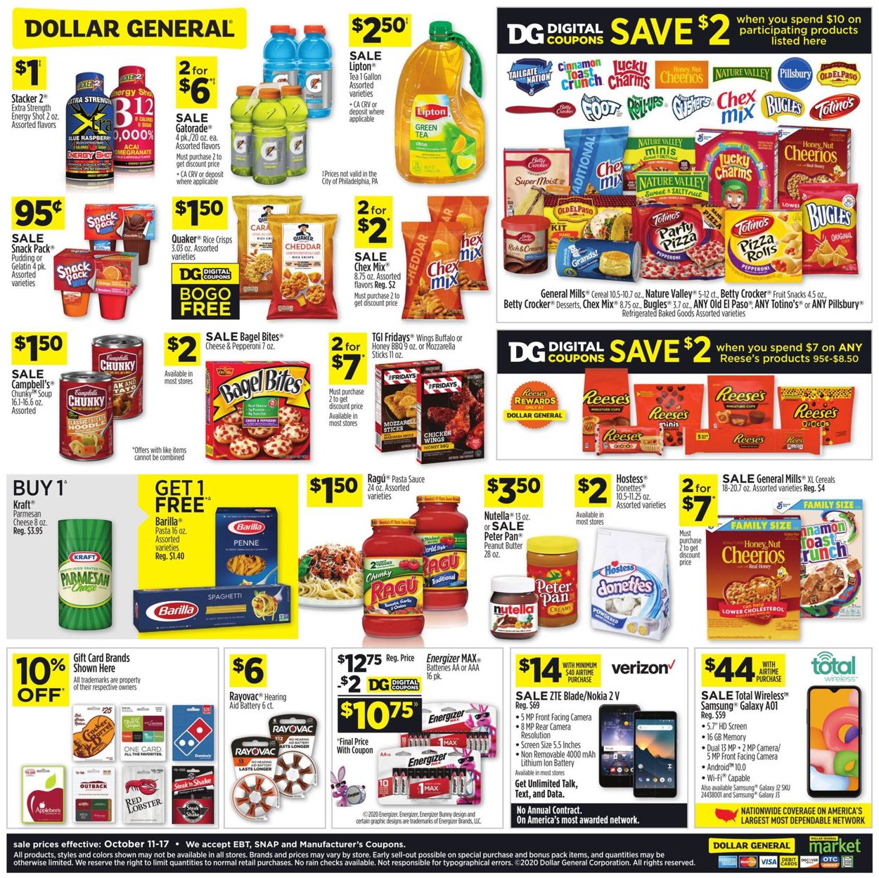 Catalogue Dollar General from 10/11/2020