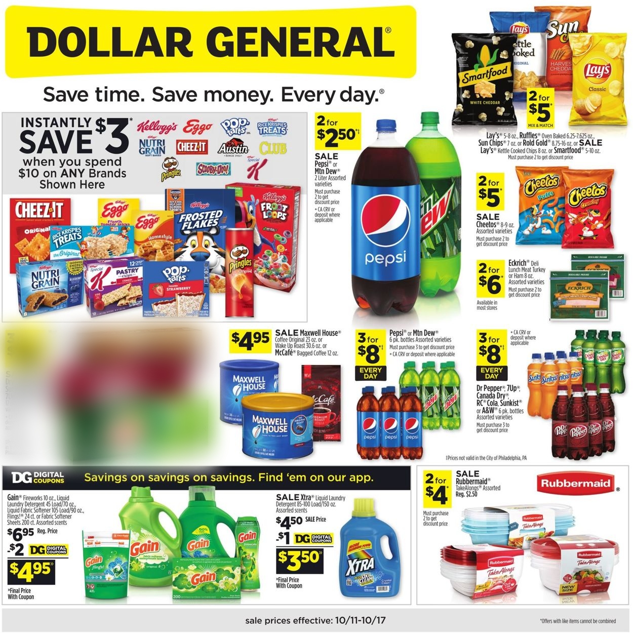 Catalogue Dollar General from 10/11/2020