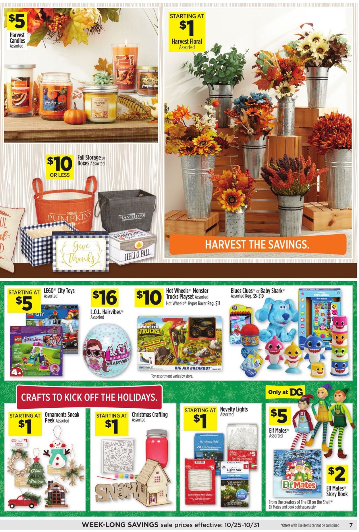 Catalogue Dollar General from 10/25/2020