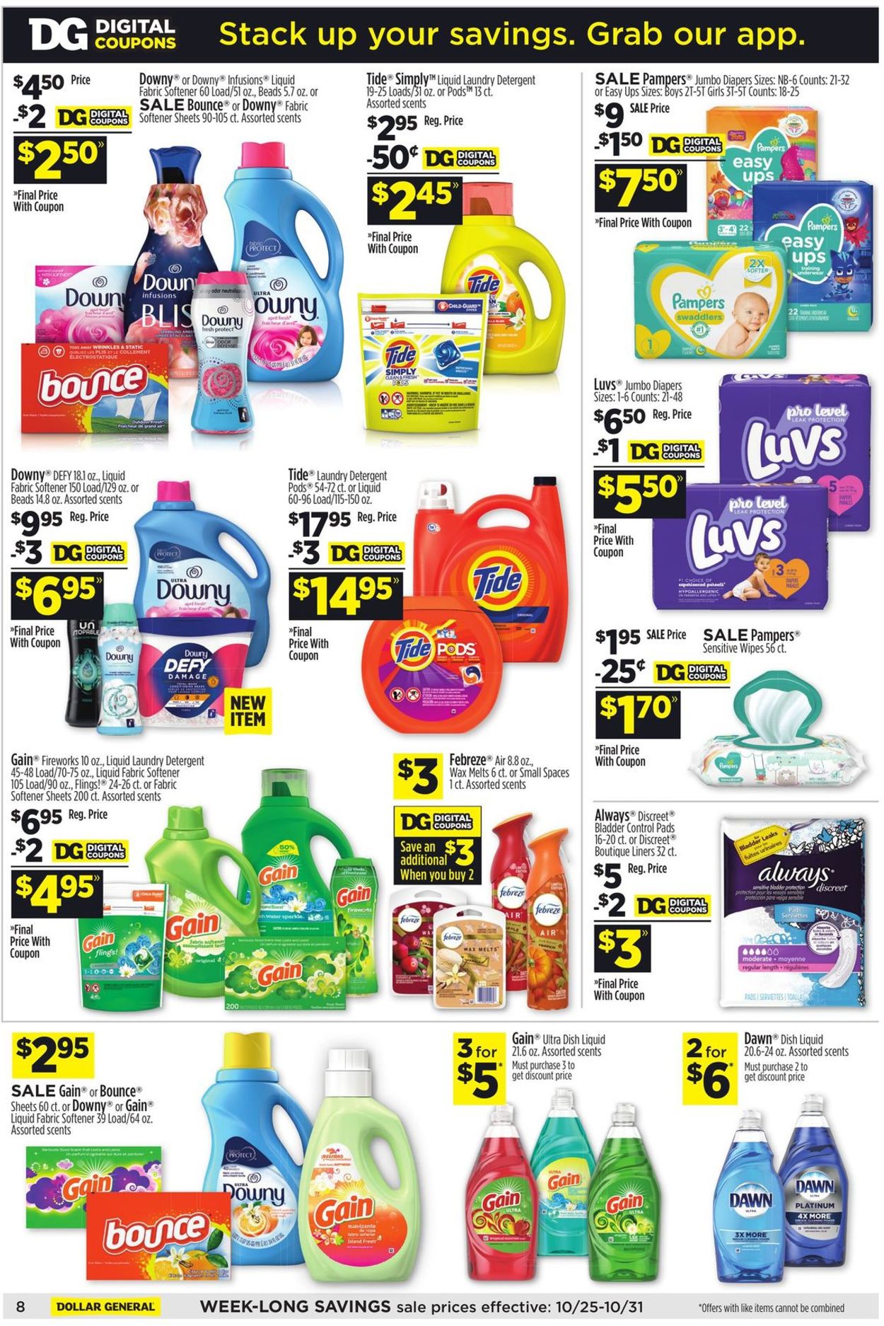 Catalogue Dollar General from 10/25/2020