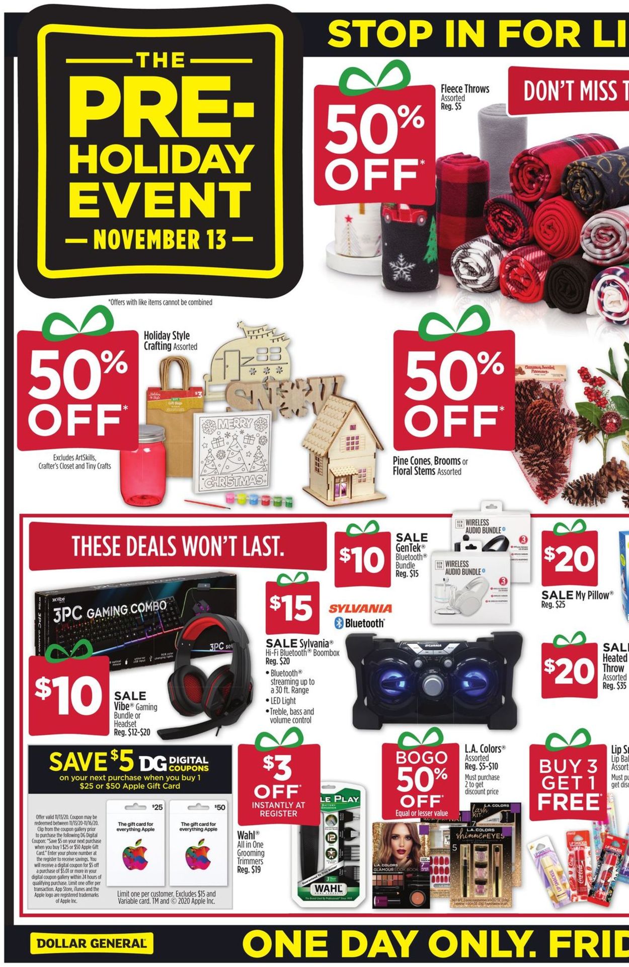 Catalogue Dollar General Holiday 2020 from 11/13/2020
