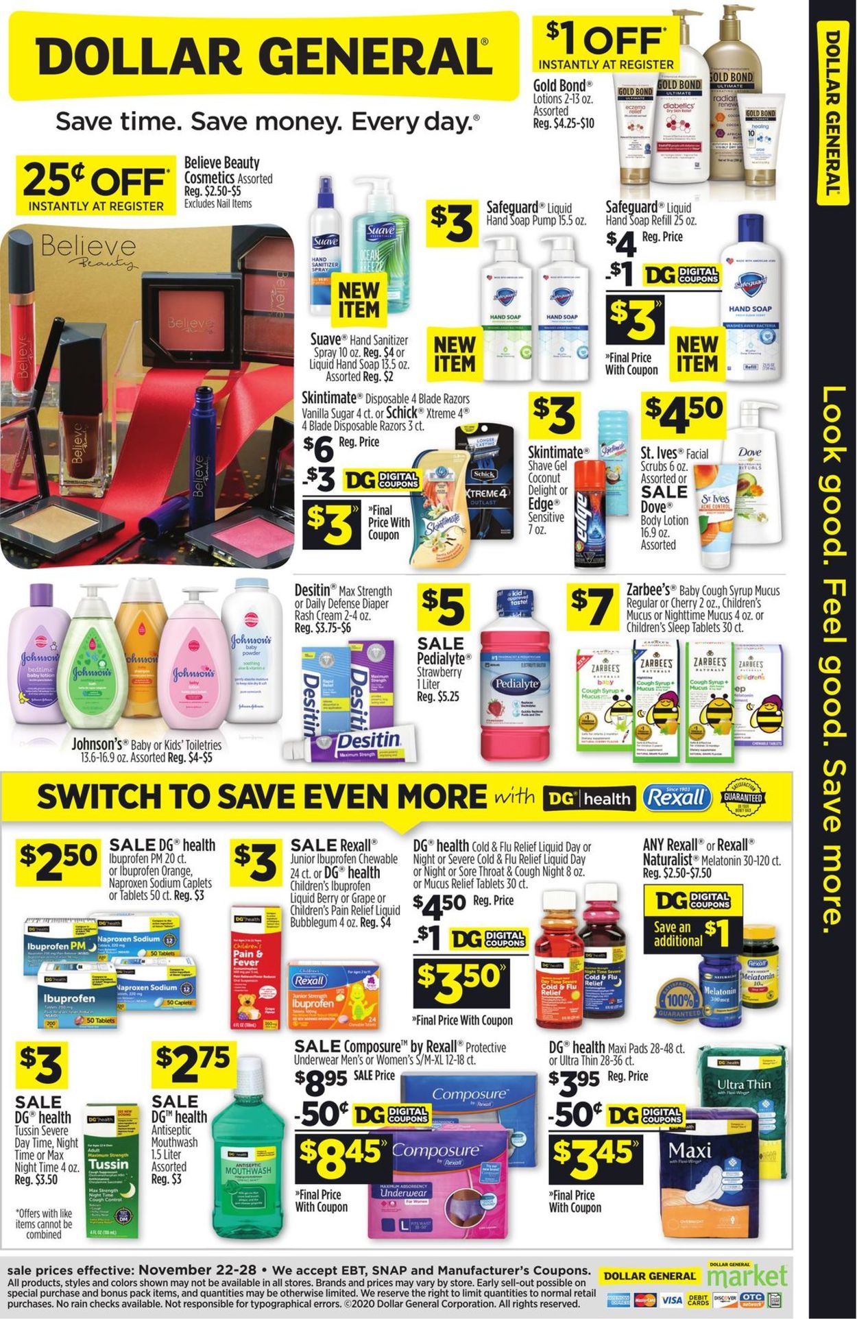 Catalogue Dollar General Black Friday 2020 from 11/22/2020