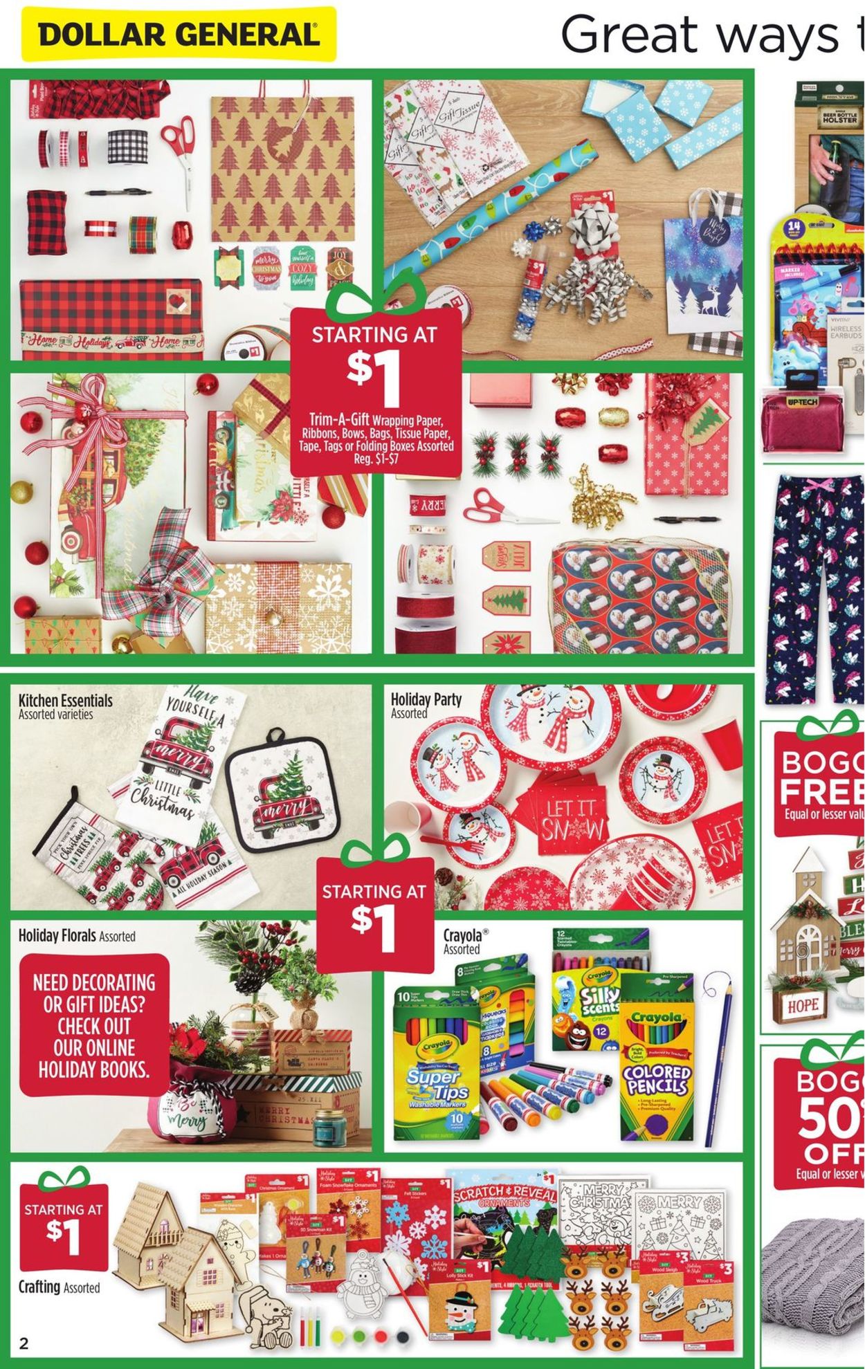 Catalogue Dollar General Last minute deals 2020 from 12/13/2020