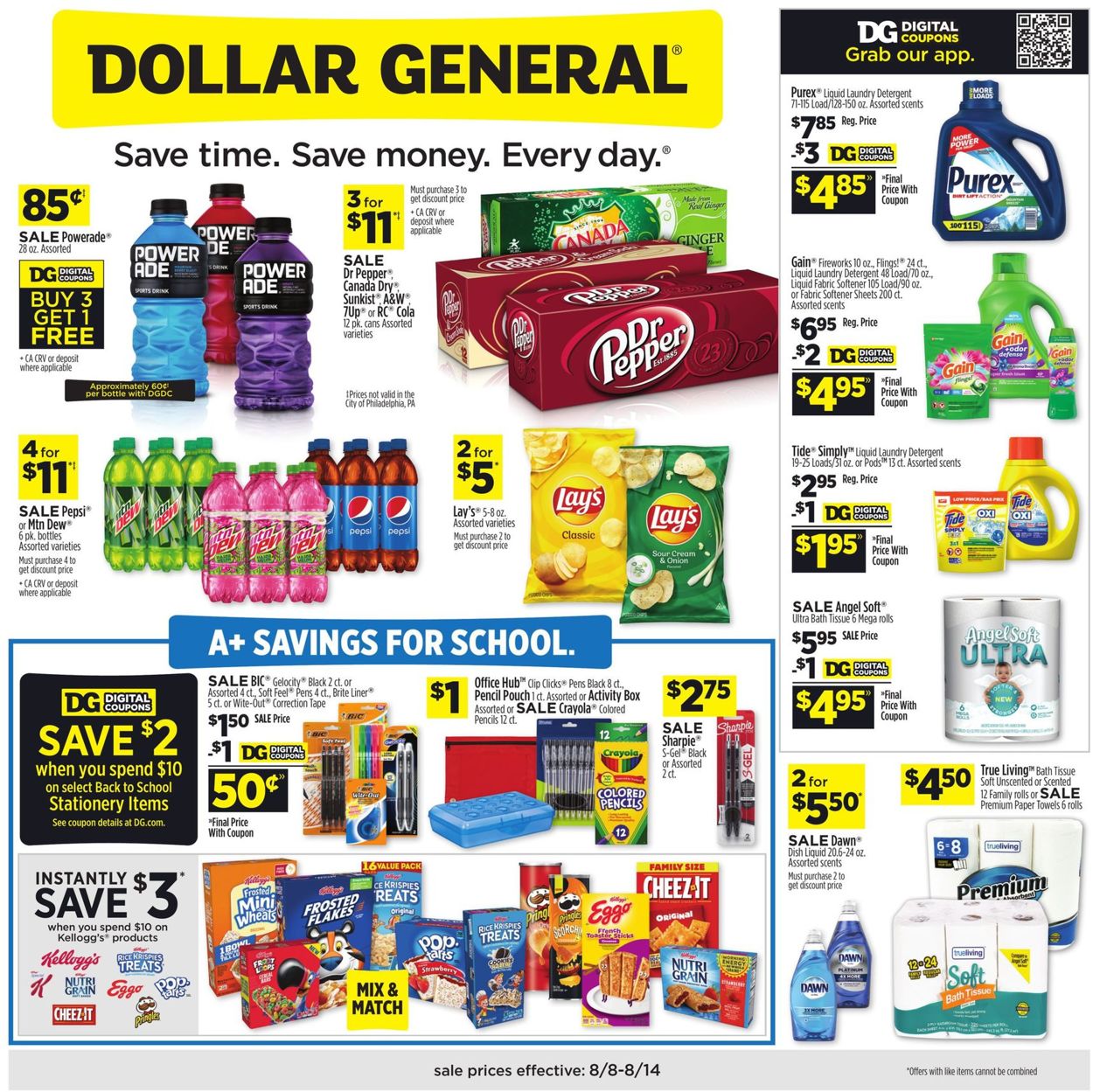 Catalogue Dollar General from 08/08/2021