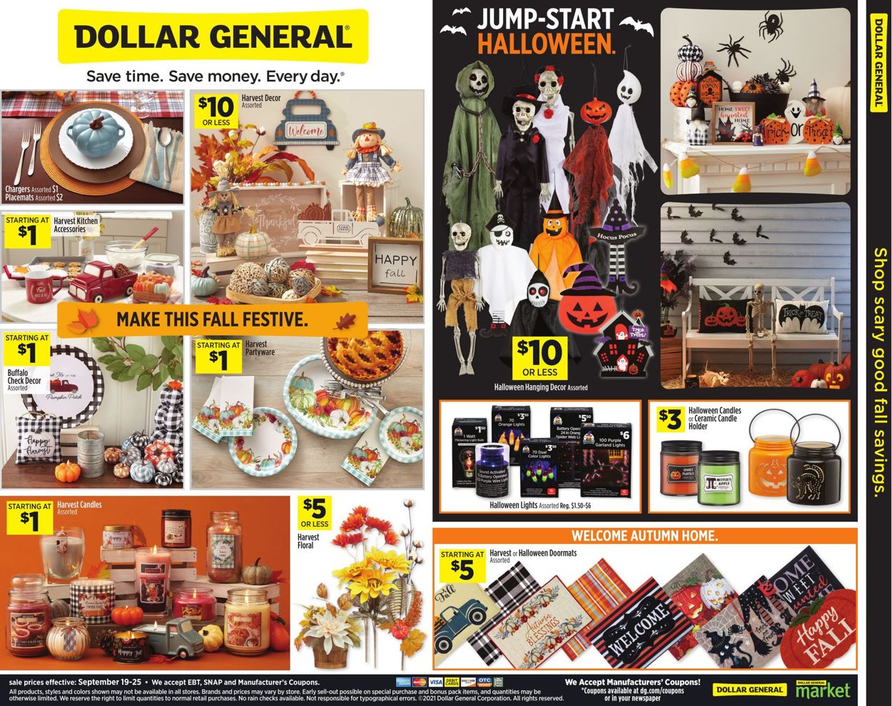 Catalogue Dollar General Halloween 2021 from 09/19/2021
